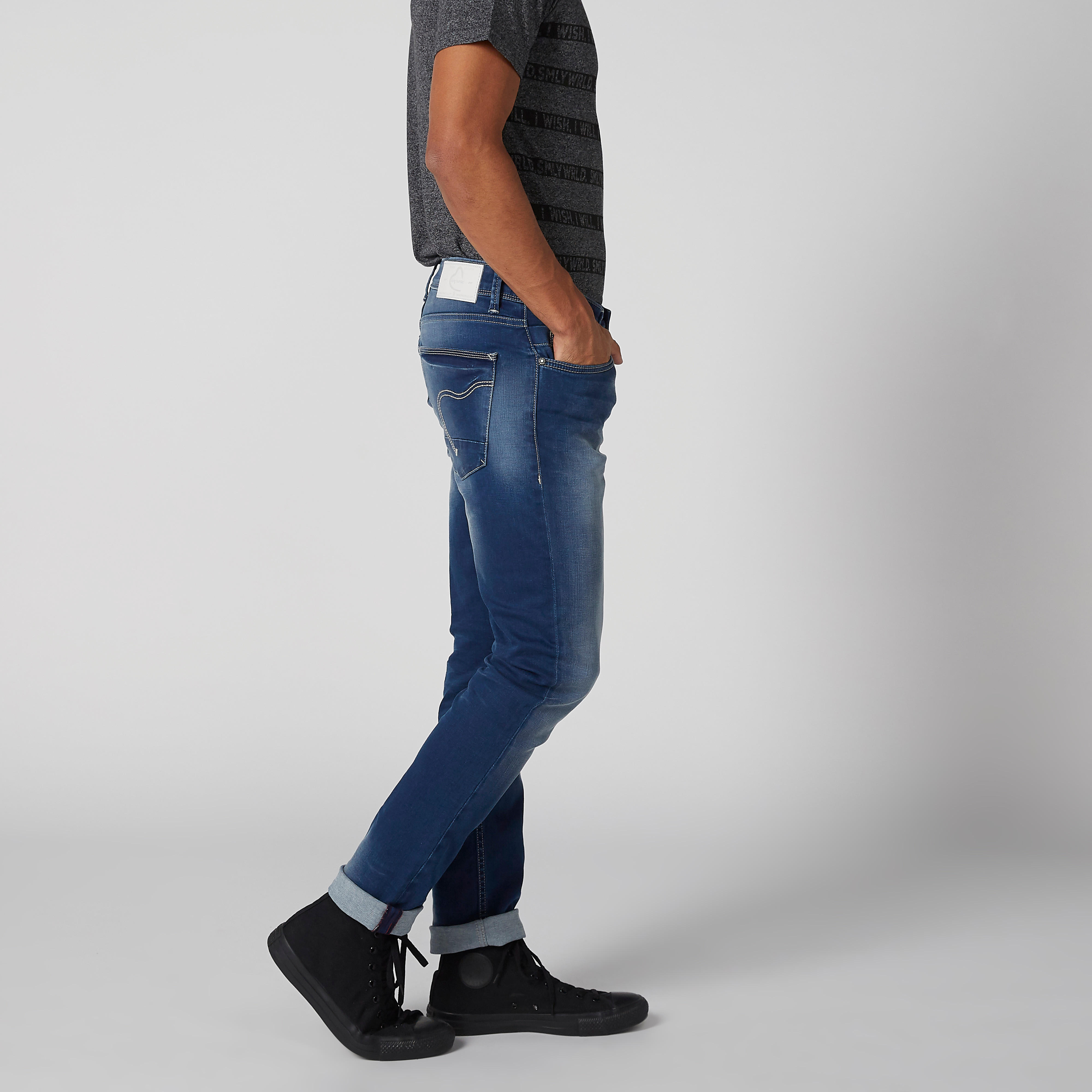 بنطال جينز بزر إغلاق وجيوب من بيينج هيومان-men-clothing-bottoms-jeans-image-3