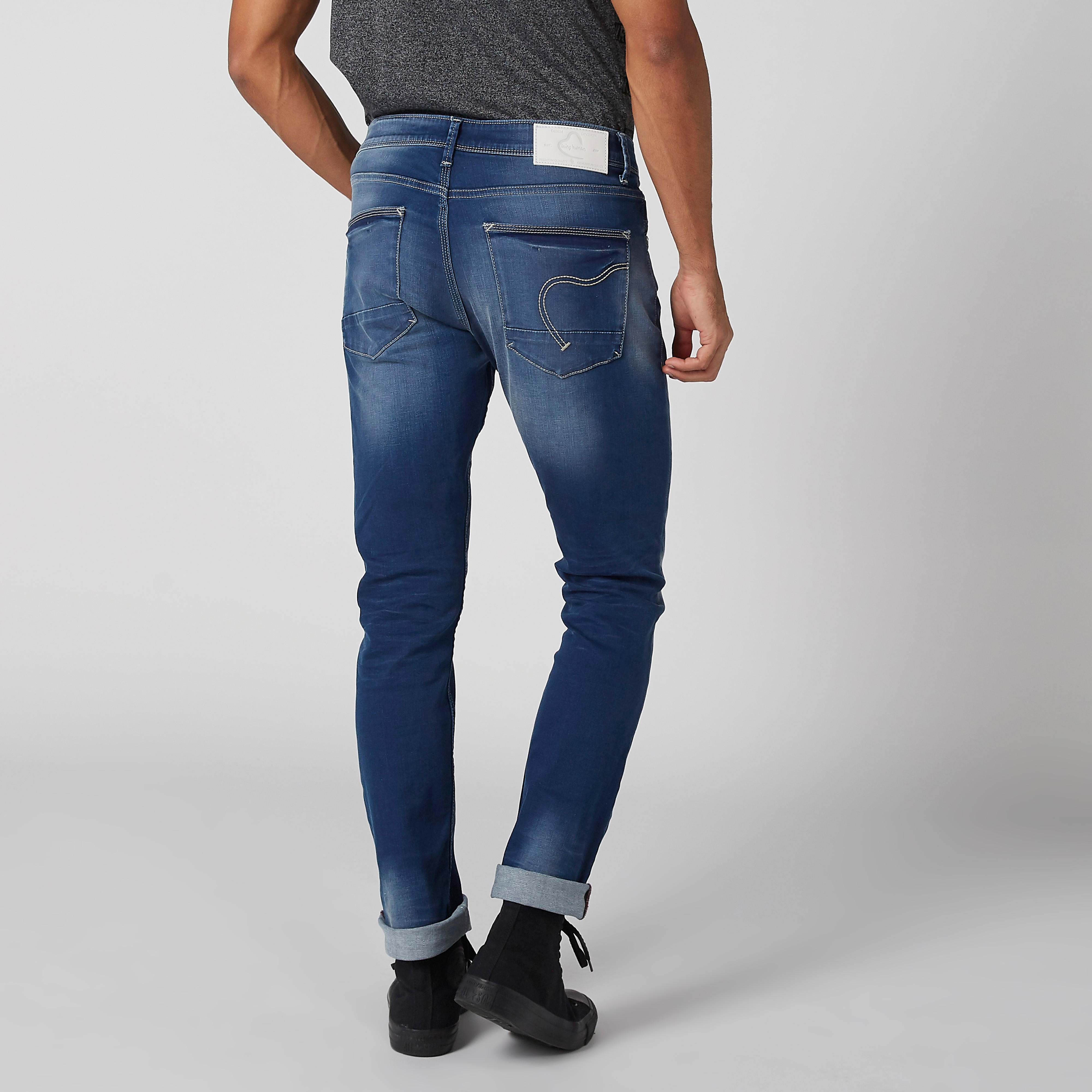 بنطال جينز بزر إغلاق وجيوب من بيينج هيومان-men-clothing-bottoms-jeans-image-4