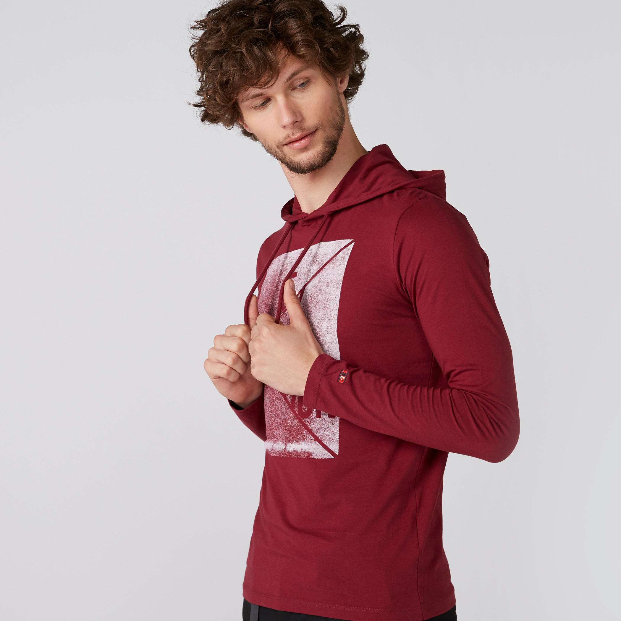 تيشيرت بأكمام طويلة وقبعة وطبعات بيينج هيومان-men-clothing-tshirtsandpolos-tshirts-image-5