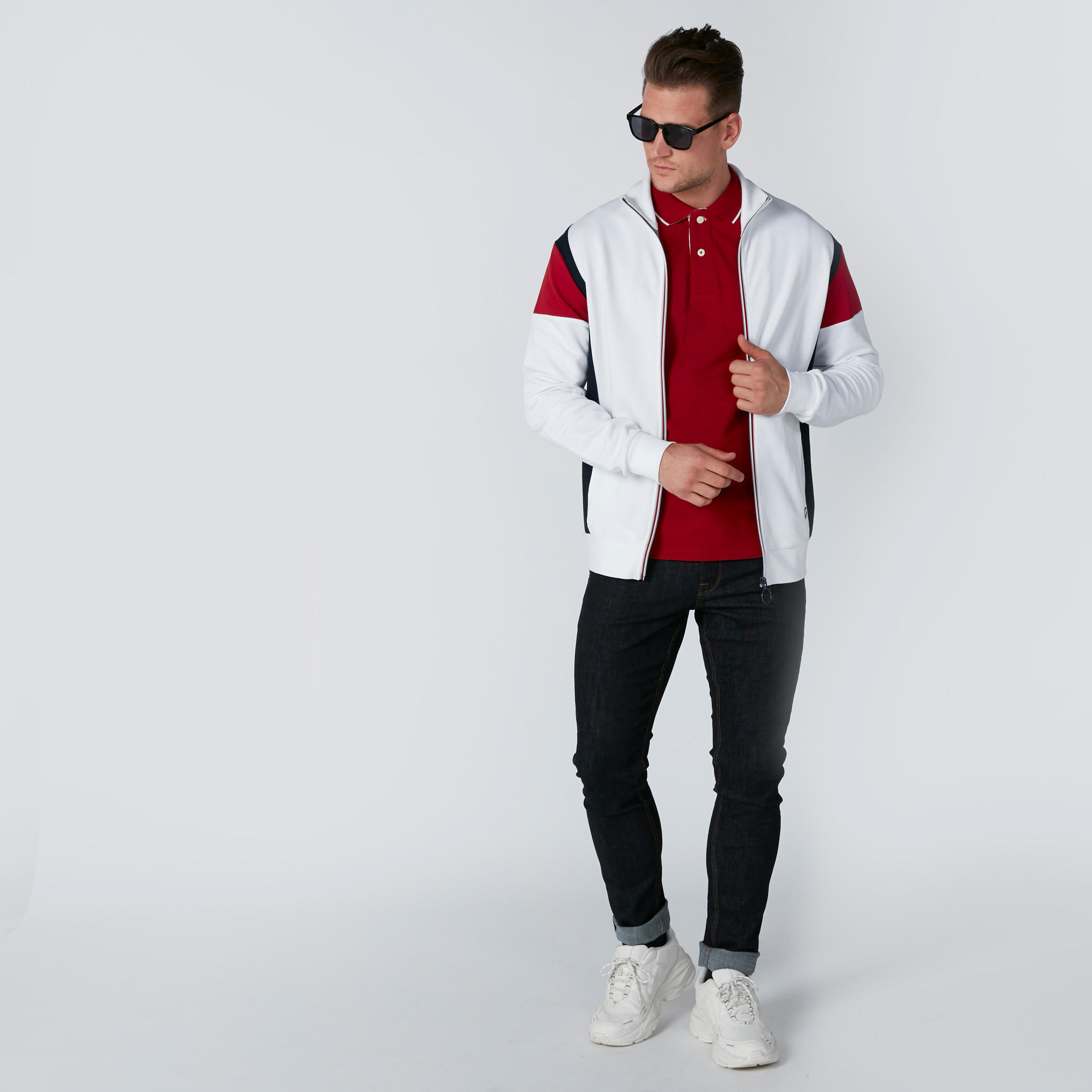 تيشيرت بياقة بولو وأكمام قصيرة بيينج هيومان-men-clothing-tshirtsandpolos-polos-image-1