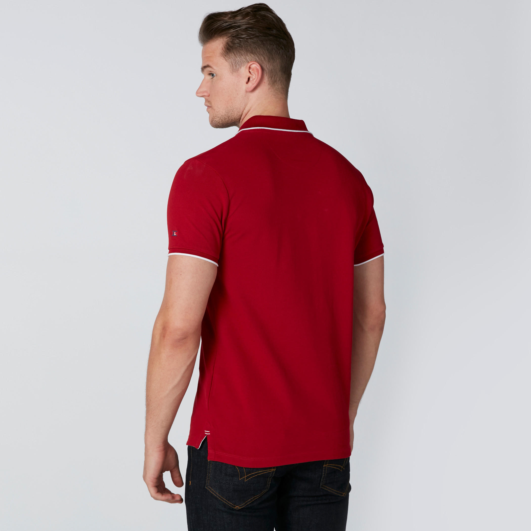 تيشيرت بياقة بولو وأكمام قصيرة بيينج هيومان-men-clothing-tshirtsandpolos-polos-image-2