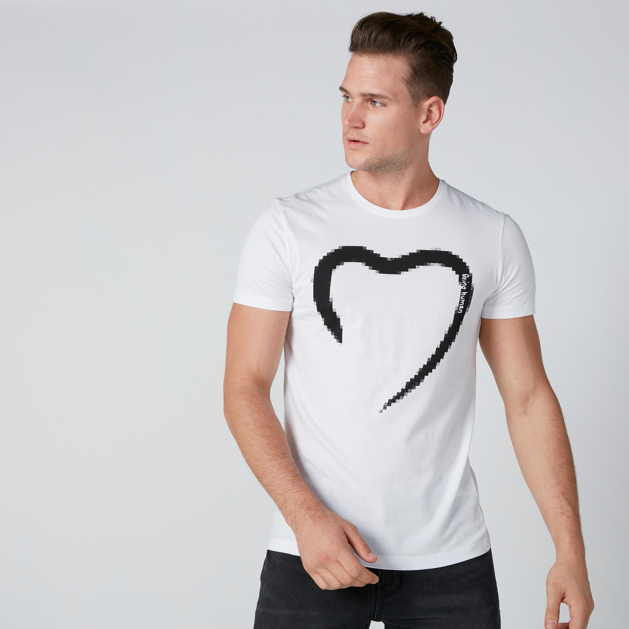 Being Human Printed T-Shirt with Crew Neck and Short Sleeves-men-clothing-tshirtsandpolos-tshirts-image-1