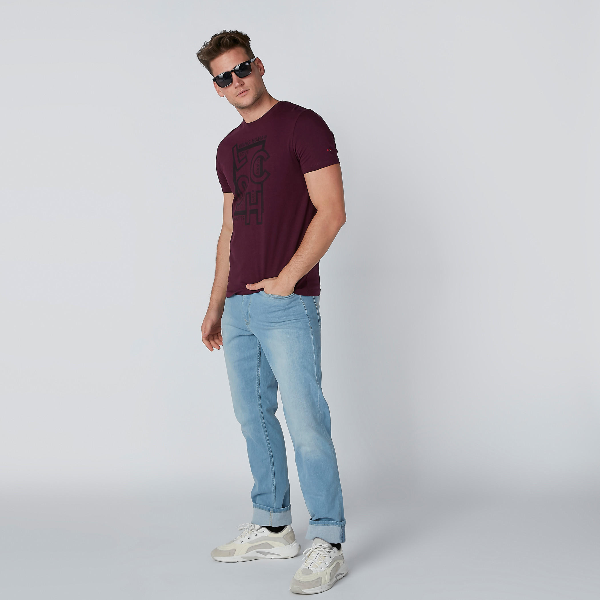 Being Human Printed T-Shirt in Slim Fit with Crew Neck-men-clothing-tshirtsandpolos-tshirts-image-3
