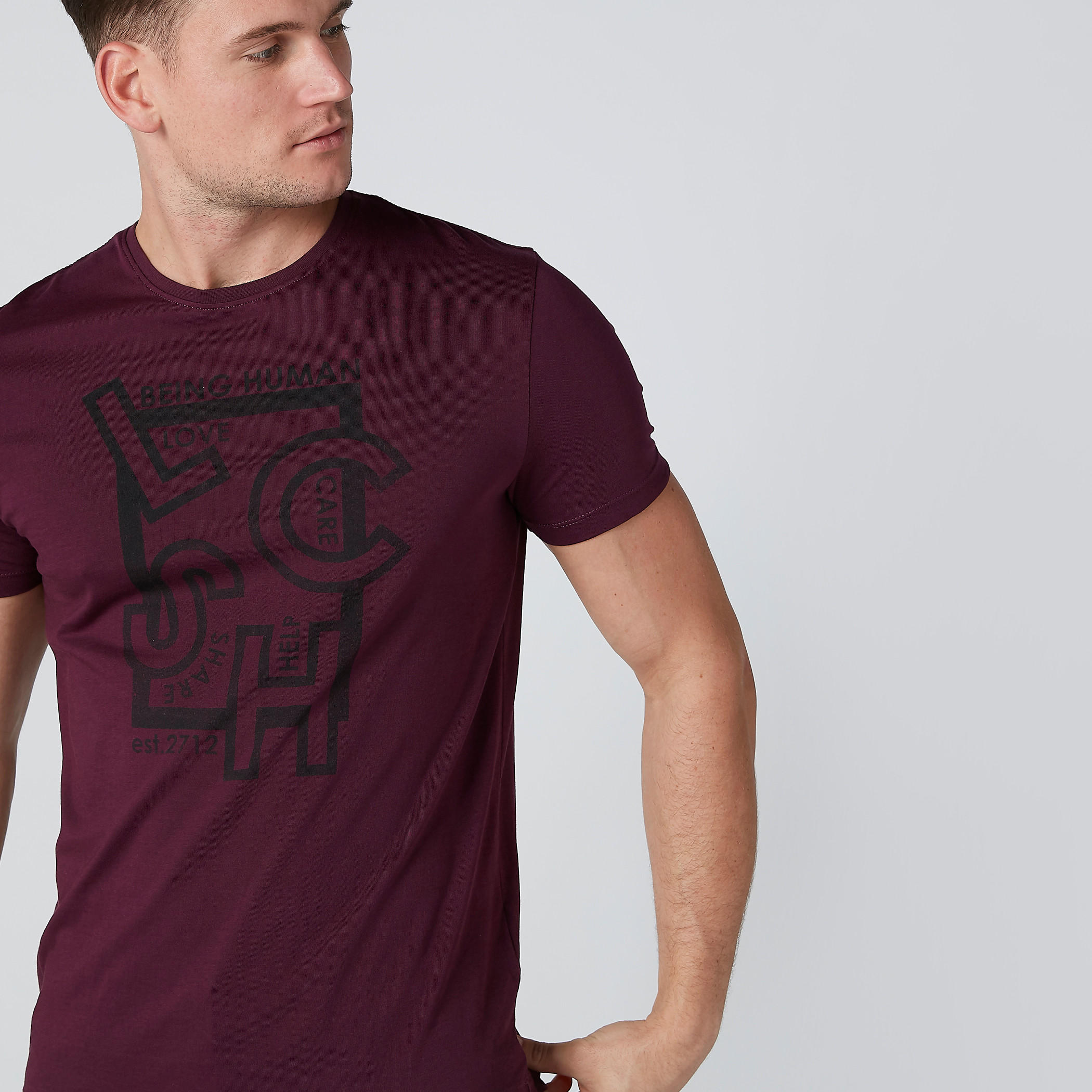Being Human Printed T-Shirt in Slim Fit with Crew Neck-men-clothing-tshirtsandpolos-tshirts-image-4