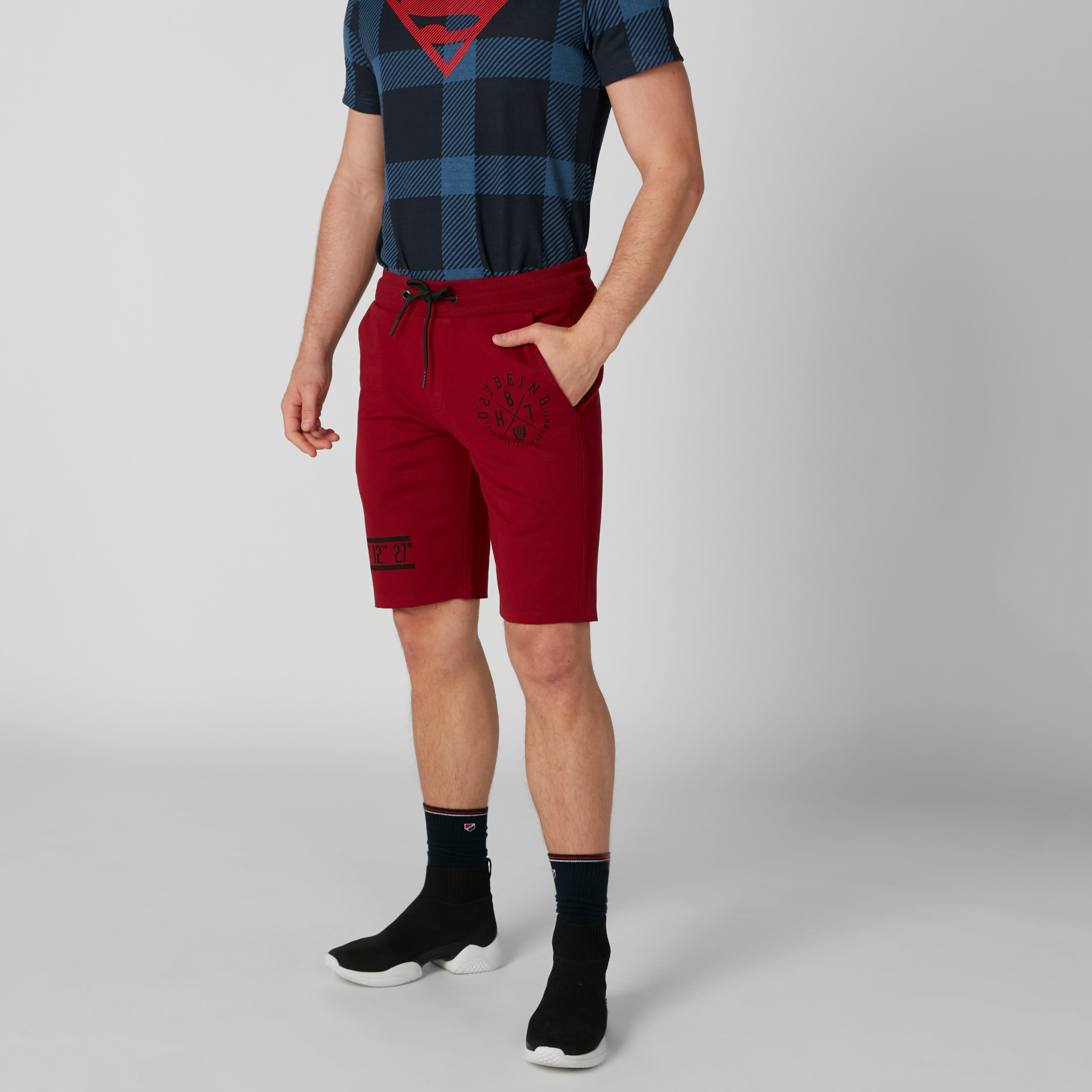 Being Human Printed Mid-Waist Shorts in Regular Fit with Pocket Detail-men-clothing-bottoms-shorts-image-8