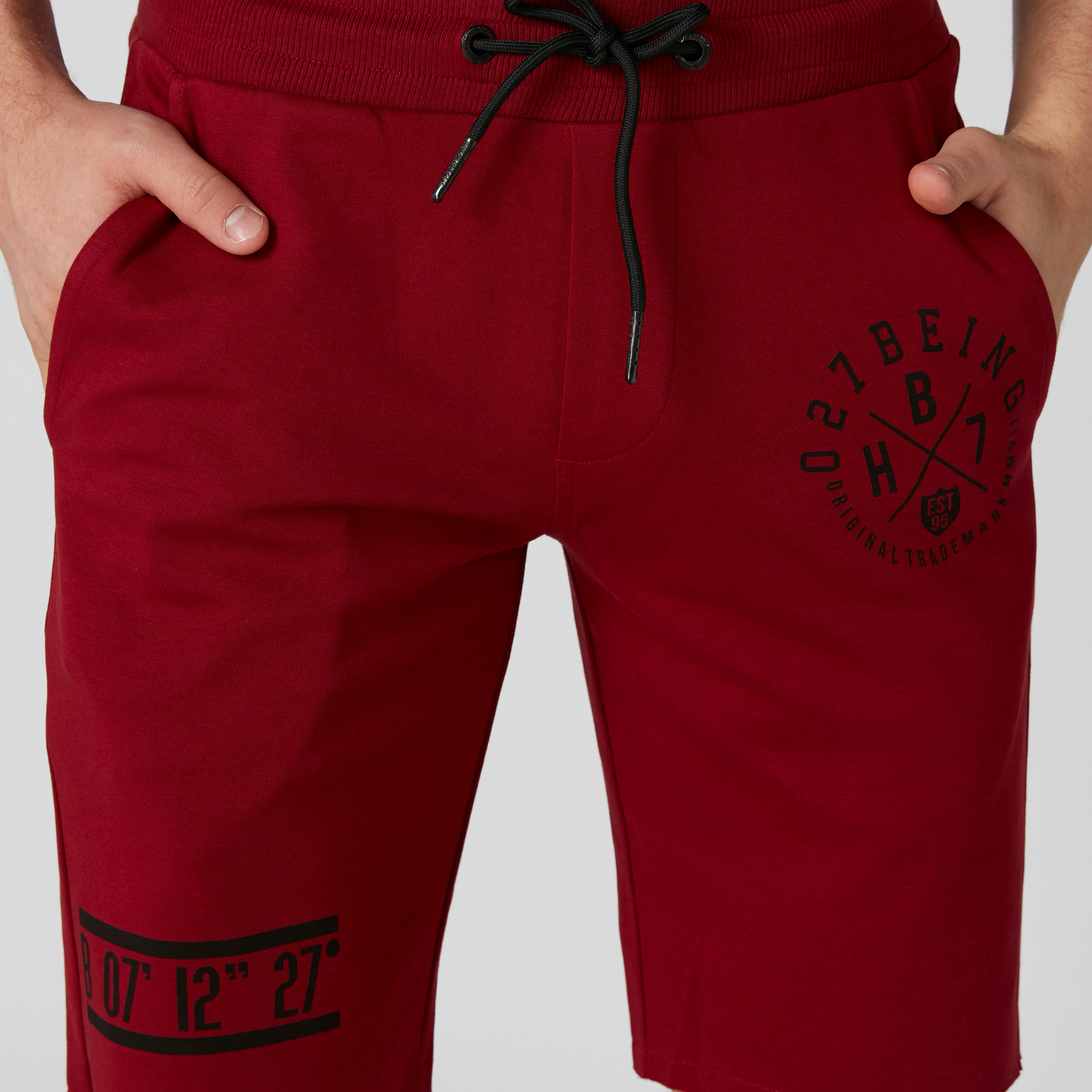 Being Human Printed Mid-Waist Shorts in Regular Fit with Pocket Detail-men-clothing-bottoms-shorts-image-9
