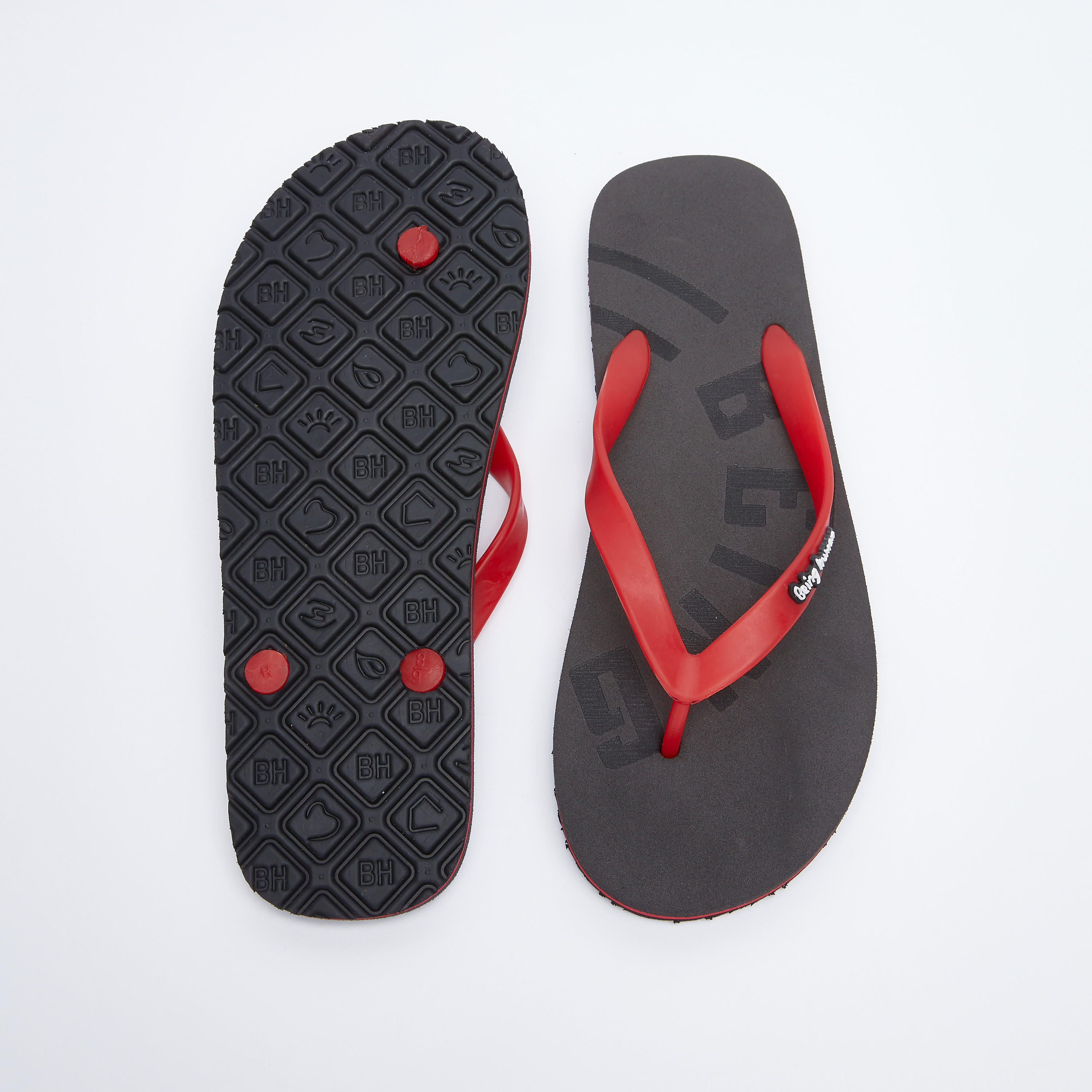 شبشب فليب فلوب بطبعات وأحزمة مزيّنة بشعار بيينج هيومان-men-shoes-flipflopsandslides-image-4