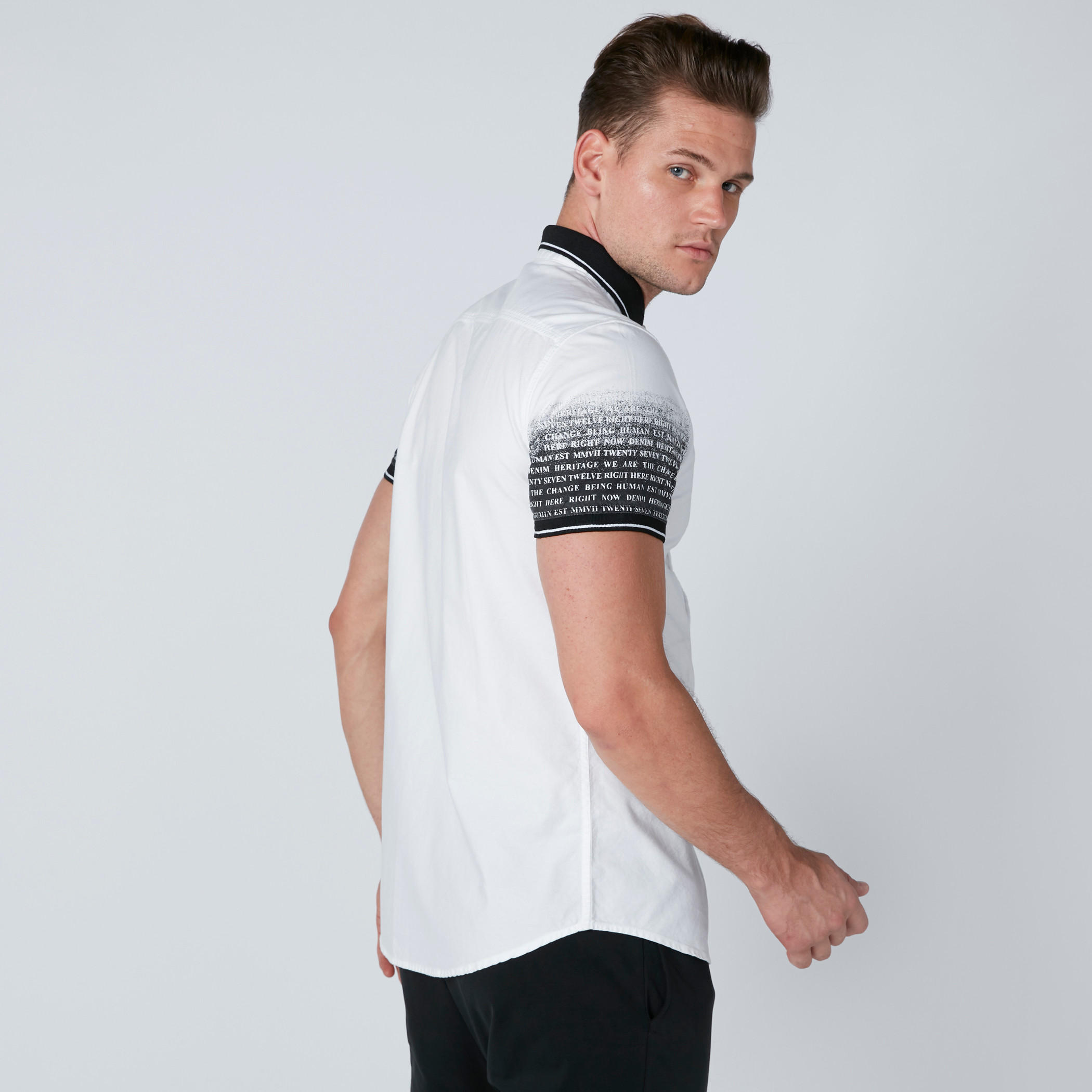 قميص بأكمام قصيرة وطبعات بيينج هيومان-men-clothing-shirts-image-3