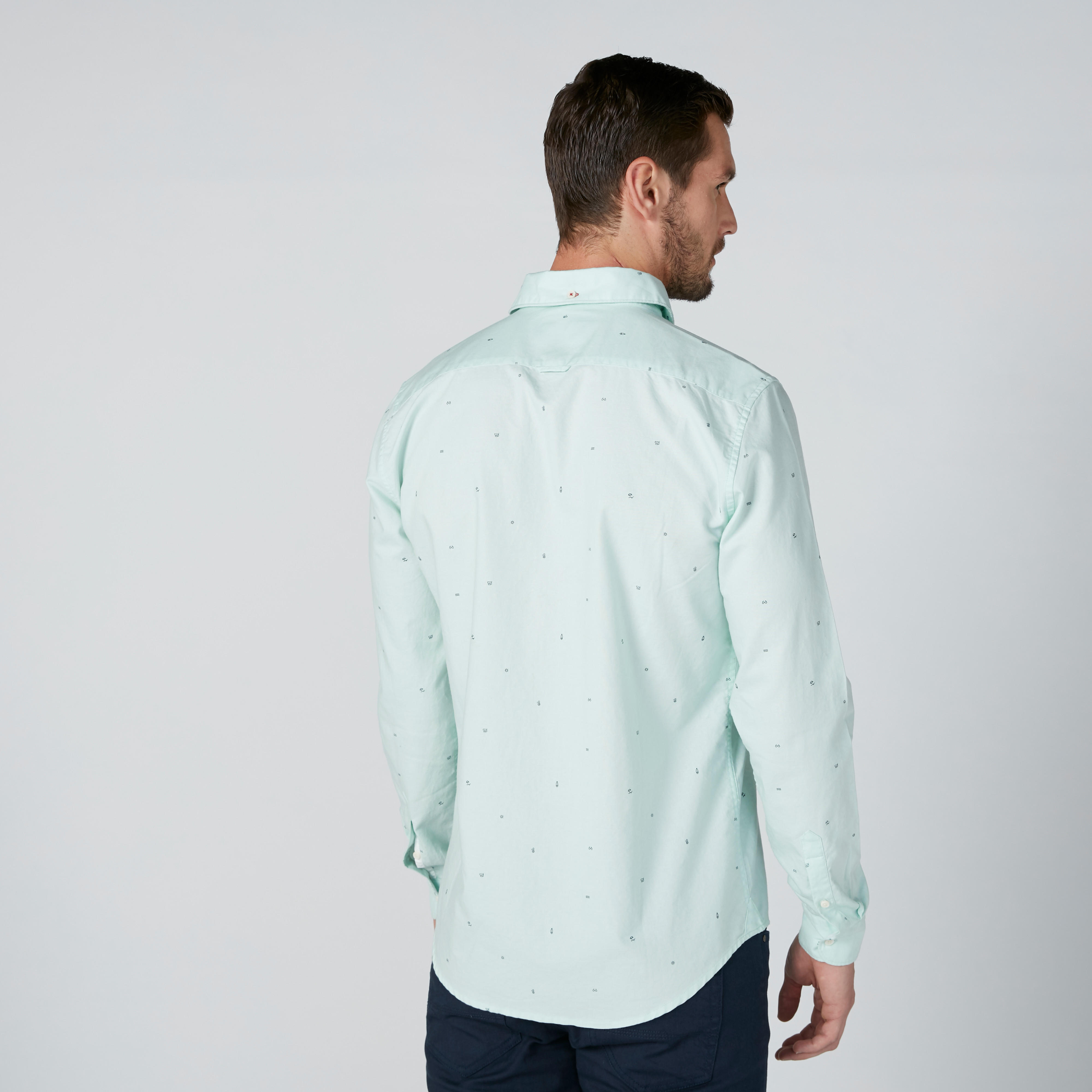 قميص مستدام بأزرار وطبعات بيينج هيومان-men-clothing-shirts-image-4