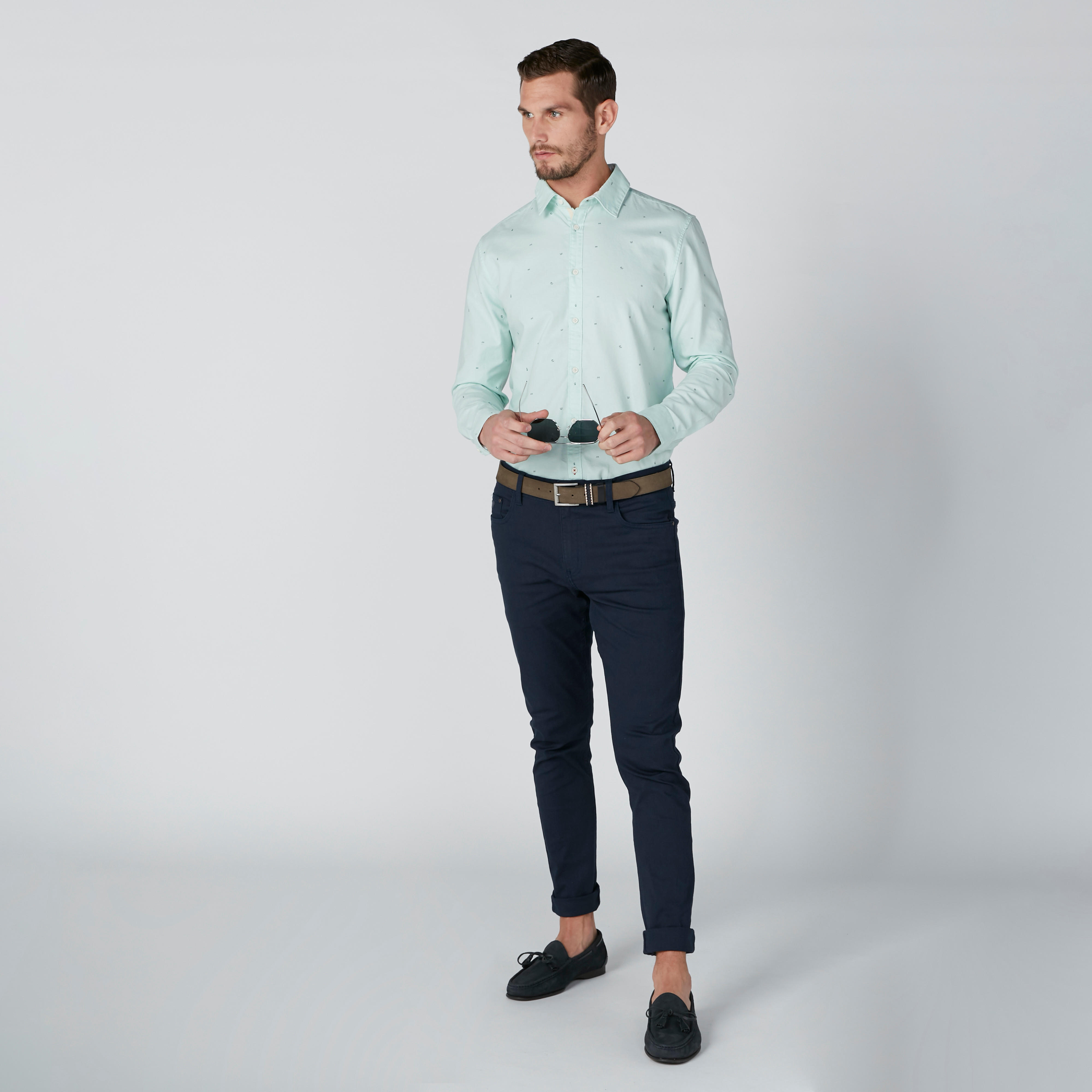 قميص مستدام بأزرار وطبعات بيينج هيومان-men-clothing-shirts-image-5
