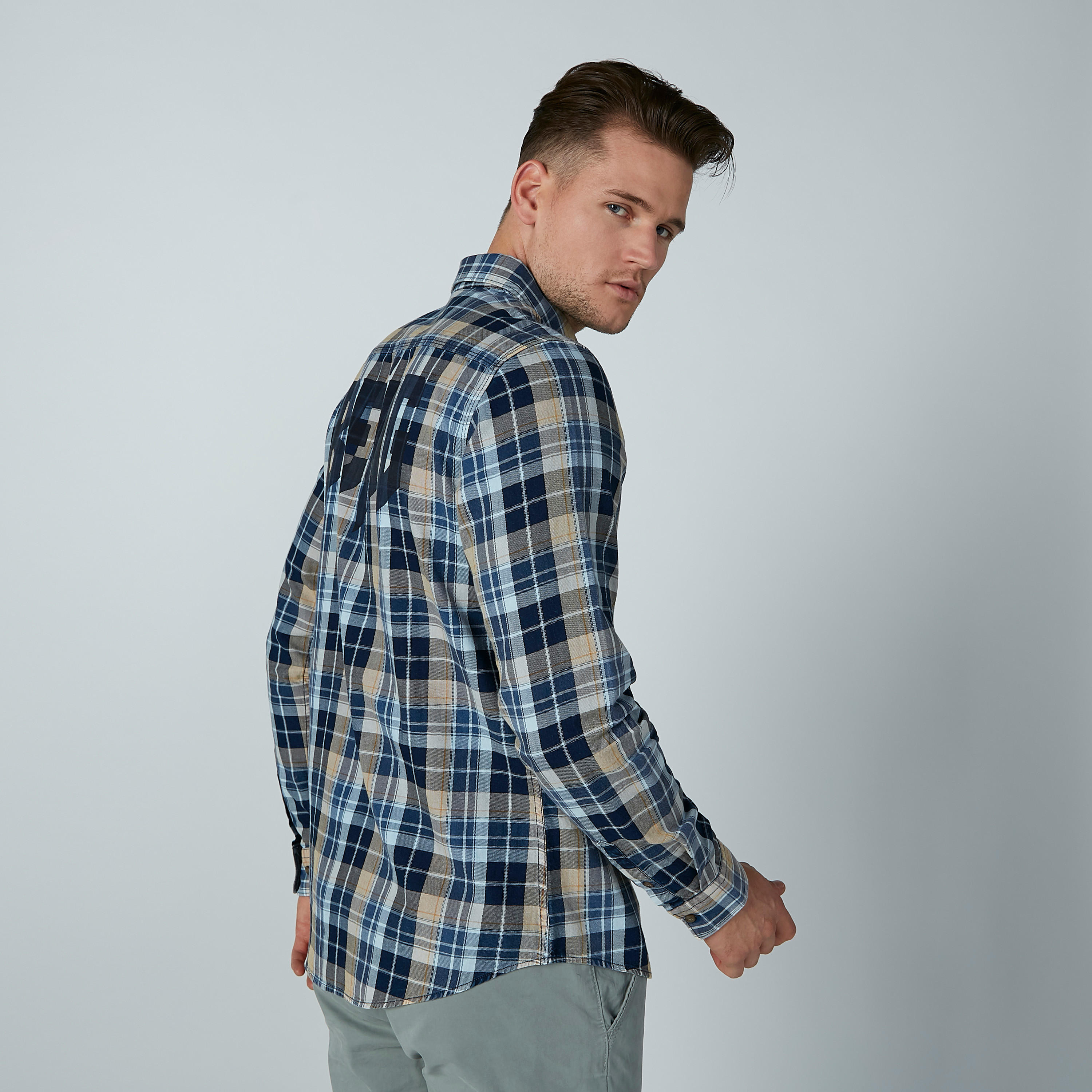 قميص  مستدام كاروهات بأكمام طويلة من لي كوبر -men-clothing-shirts-image-6