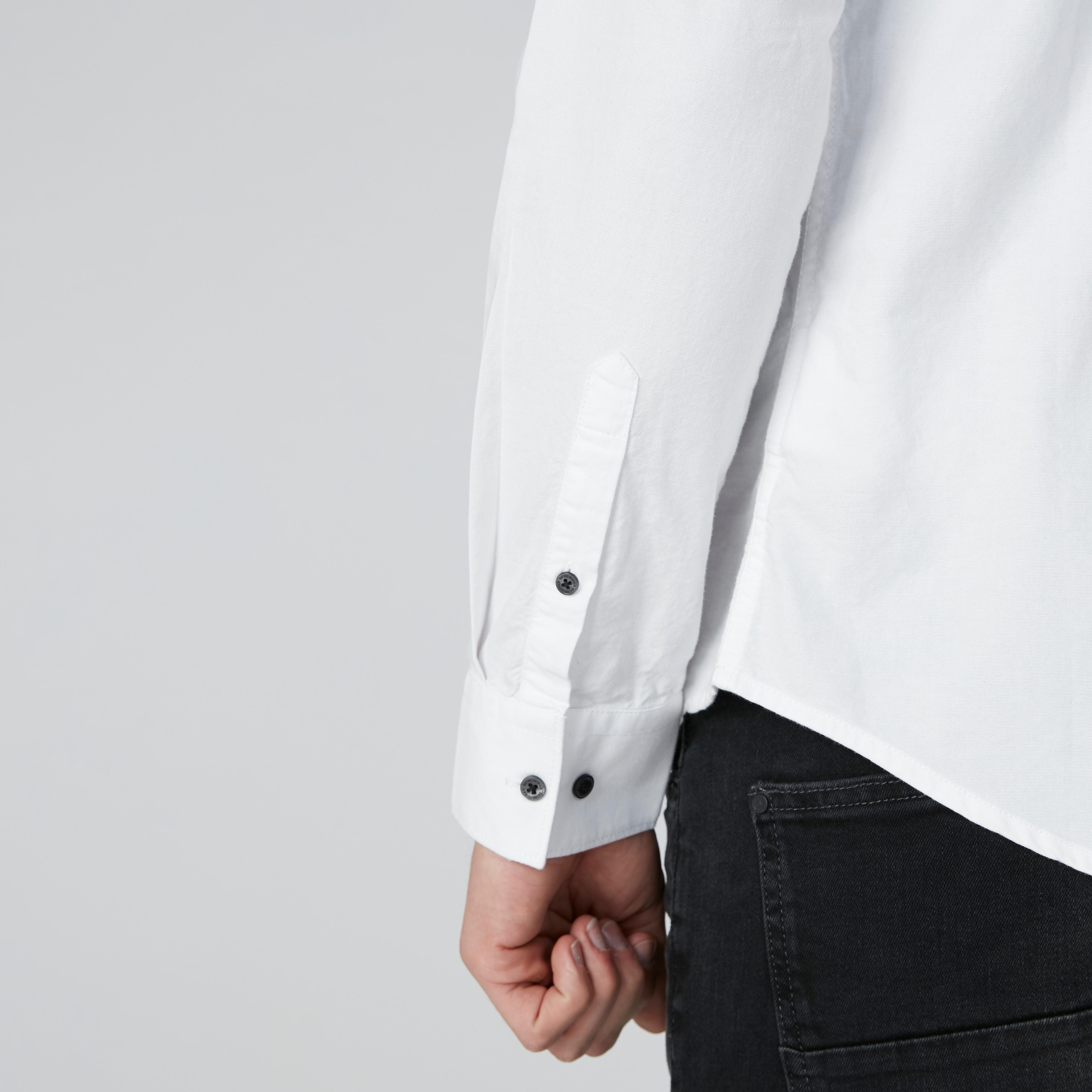 قميص مستدام سليم فيت بأكمام طويلة وطبعات بيينج هيومان-men-clothing-shirts-image-5