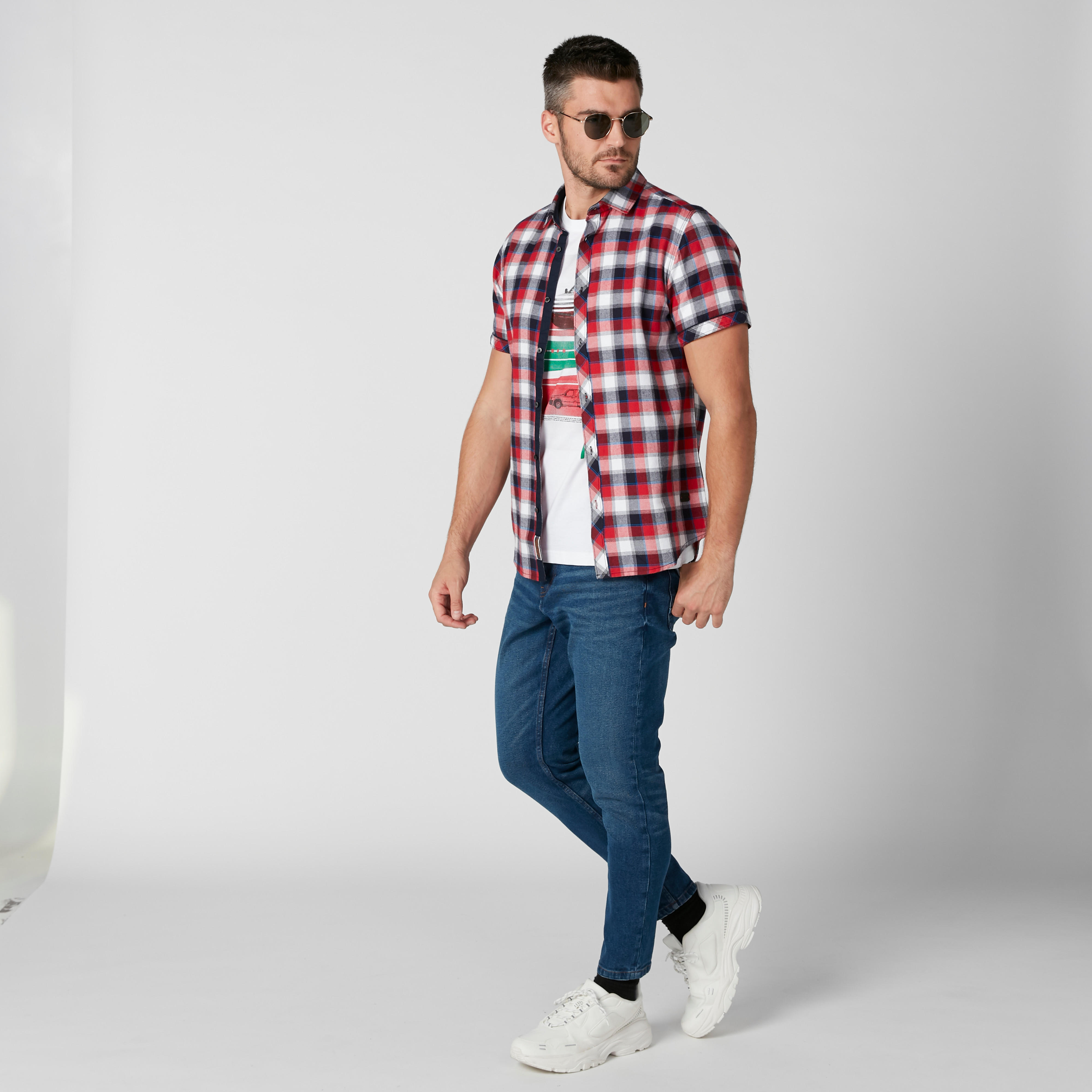 قميص مستدام كاروهات بقصّة عادية من بيينج هيومان-men-clothing-shirts-image-3