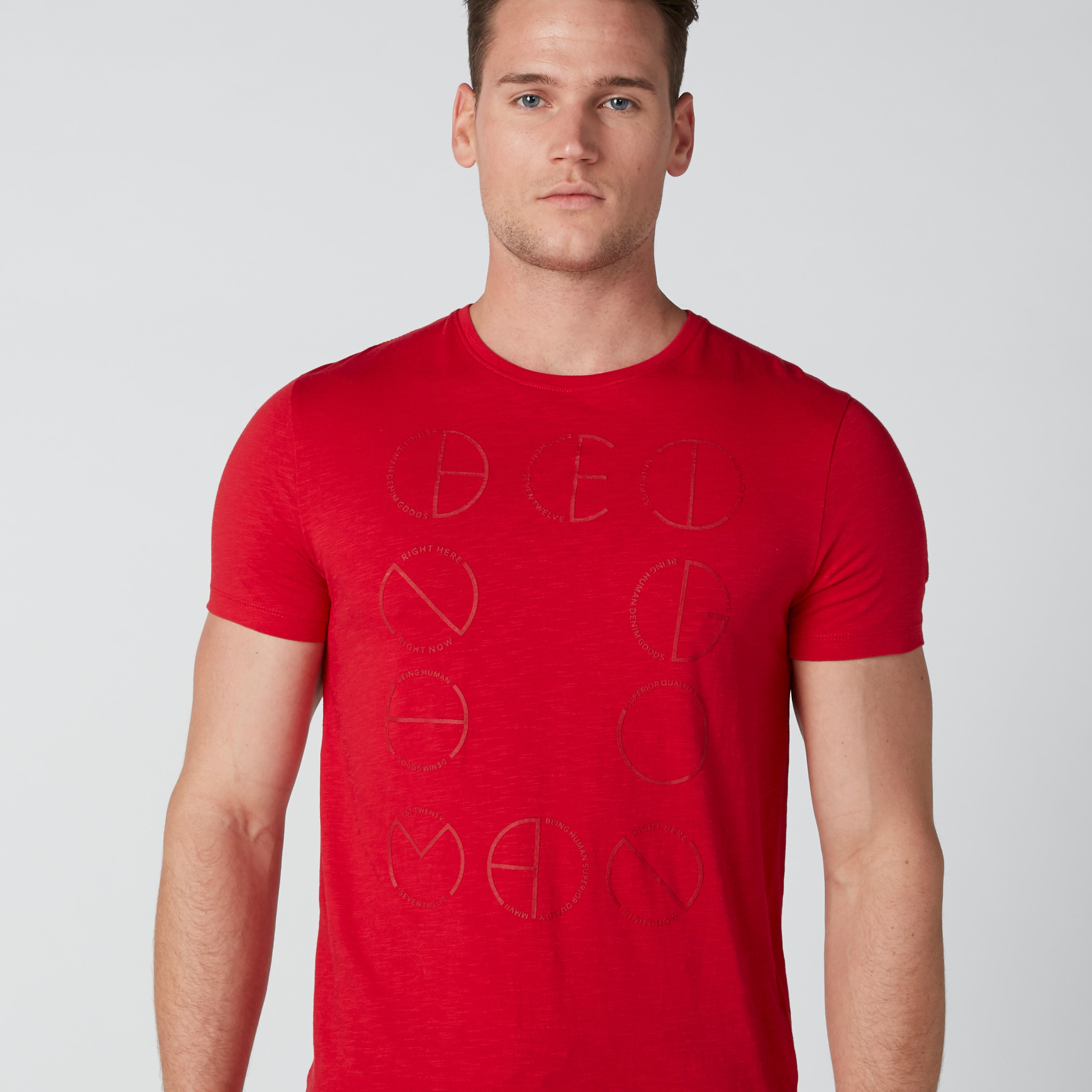 تيشيرت بأكمام قصيرة وطبعات بيينج هيومان-men-clothing-tshirtsandpolos-tshirts-image-4
