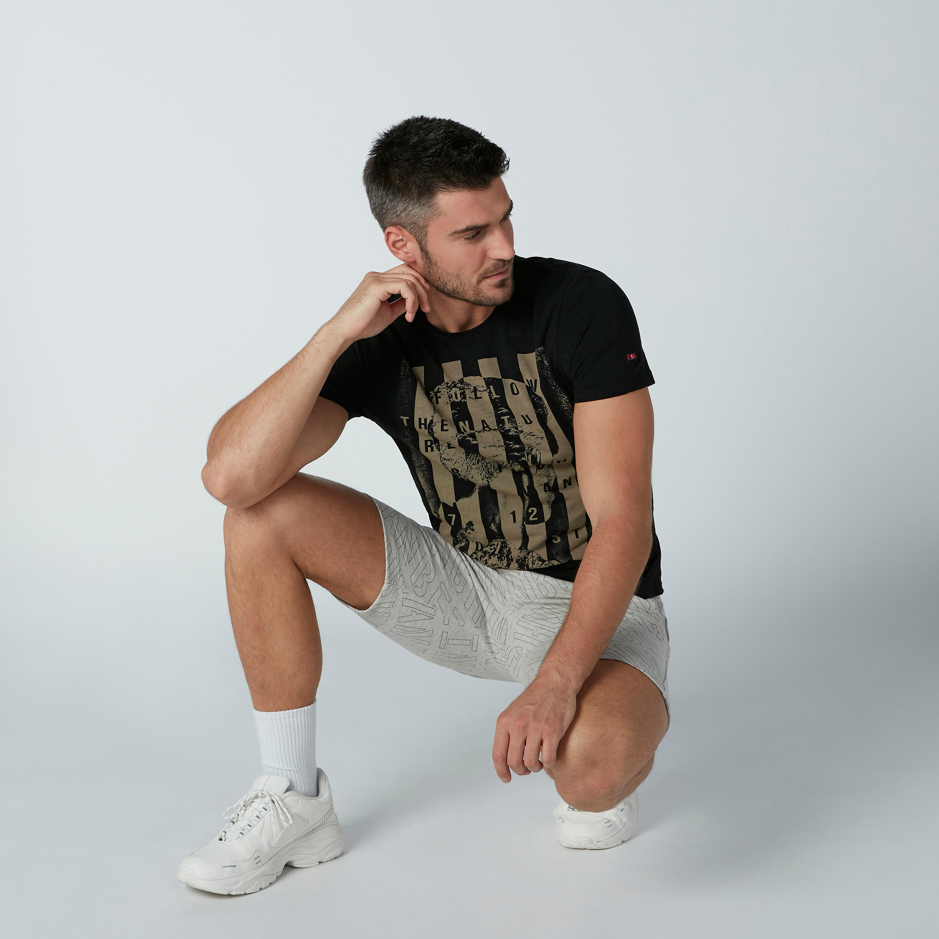 Being Human Printed T-shirt with Short Sleeves-men-clothing-tshirtsandpolos-tshirts-image-2