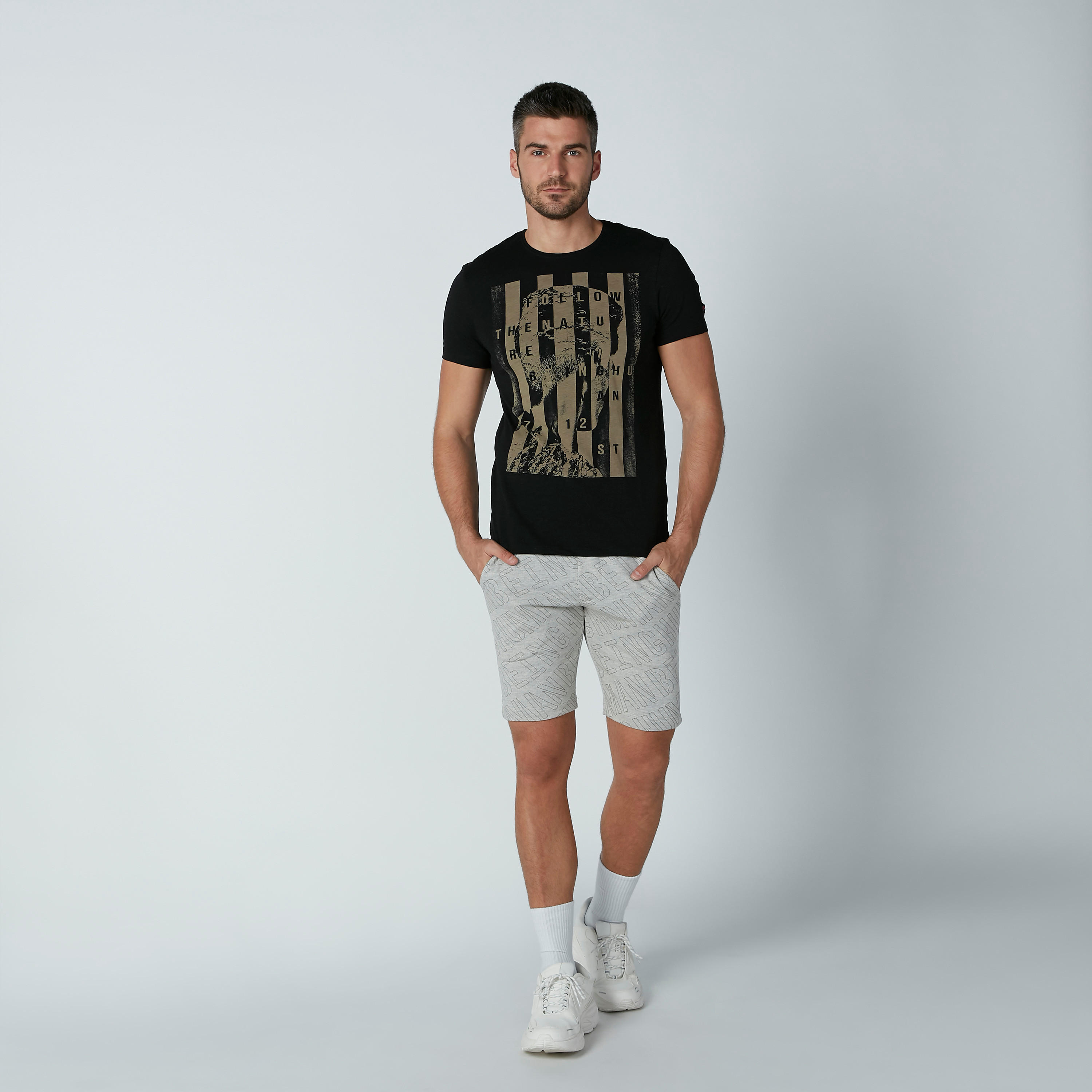 Being Human Printed T-shirt with Short Sleeves-men-clothing-tshirtsandpolos-tshirts-image-4