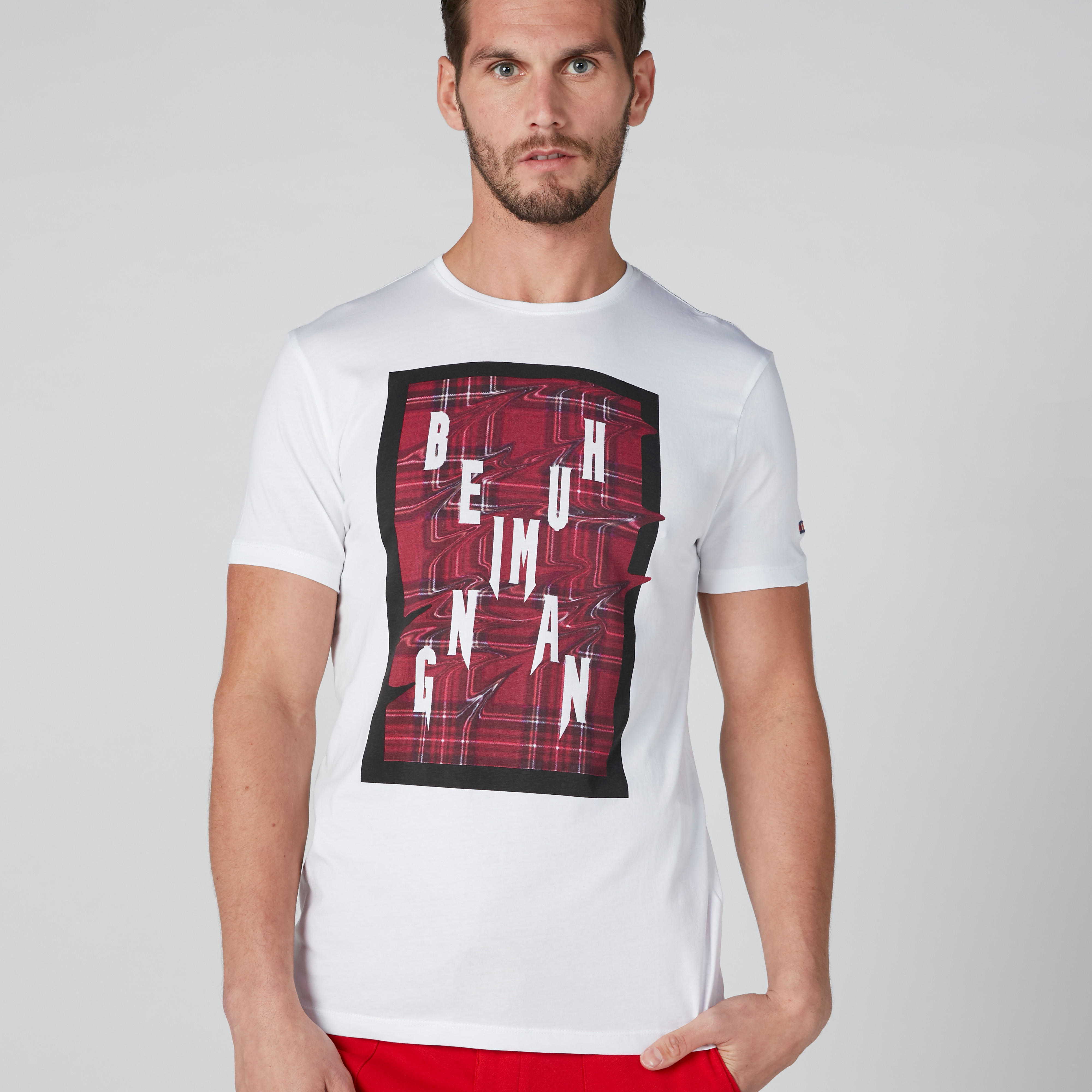 تيشيرت بأكمام قصيرة وطبعات بيينج هيومان-men-clothing-tshirtsandpolos-tshirts-image-1
