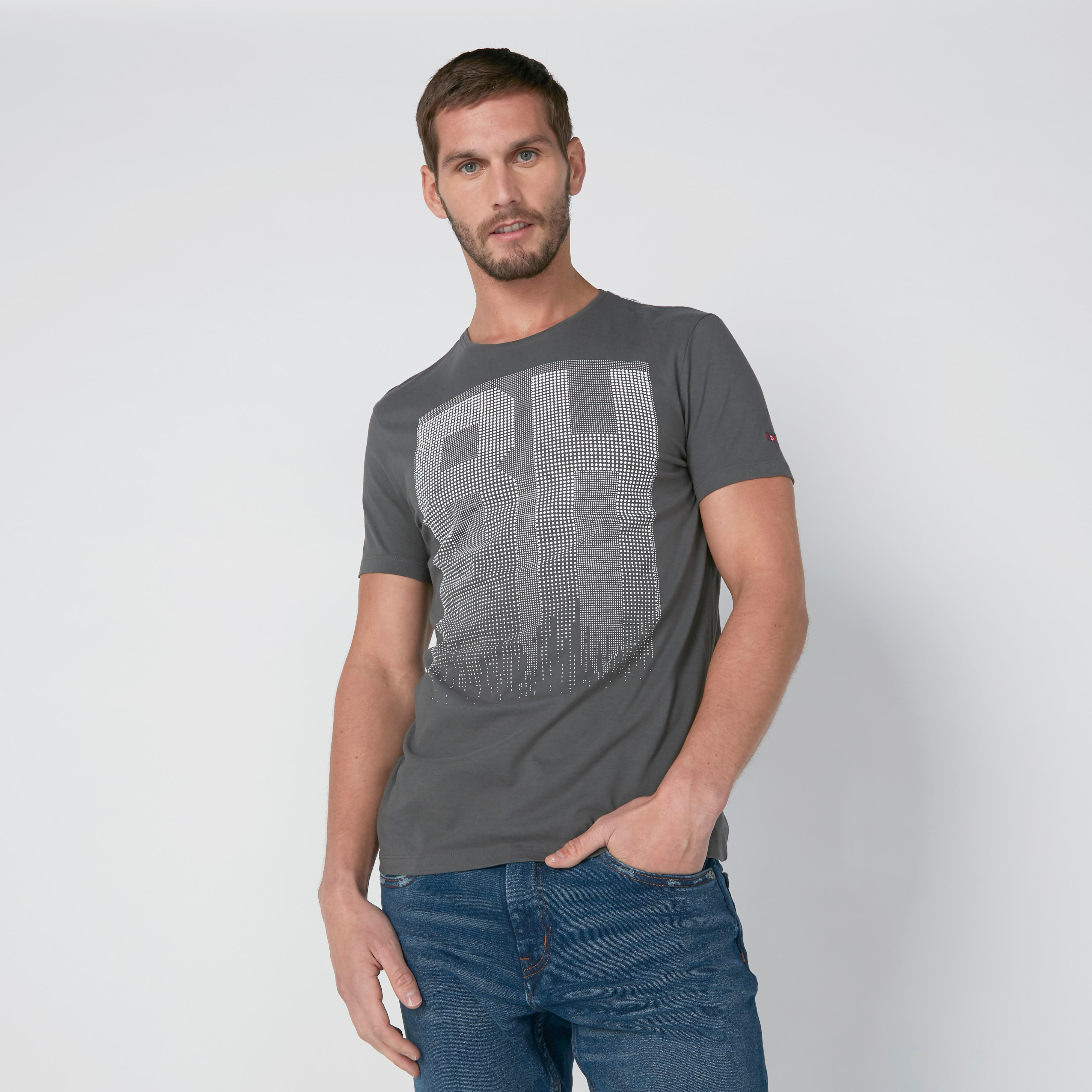 تيشيرت بأكمام قصيرة وطبعات بيينج هيومان-men-clothing-tshirtsandpolos-tshirts-image-1