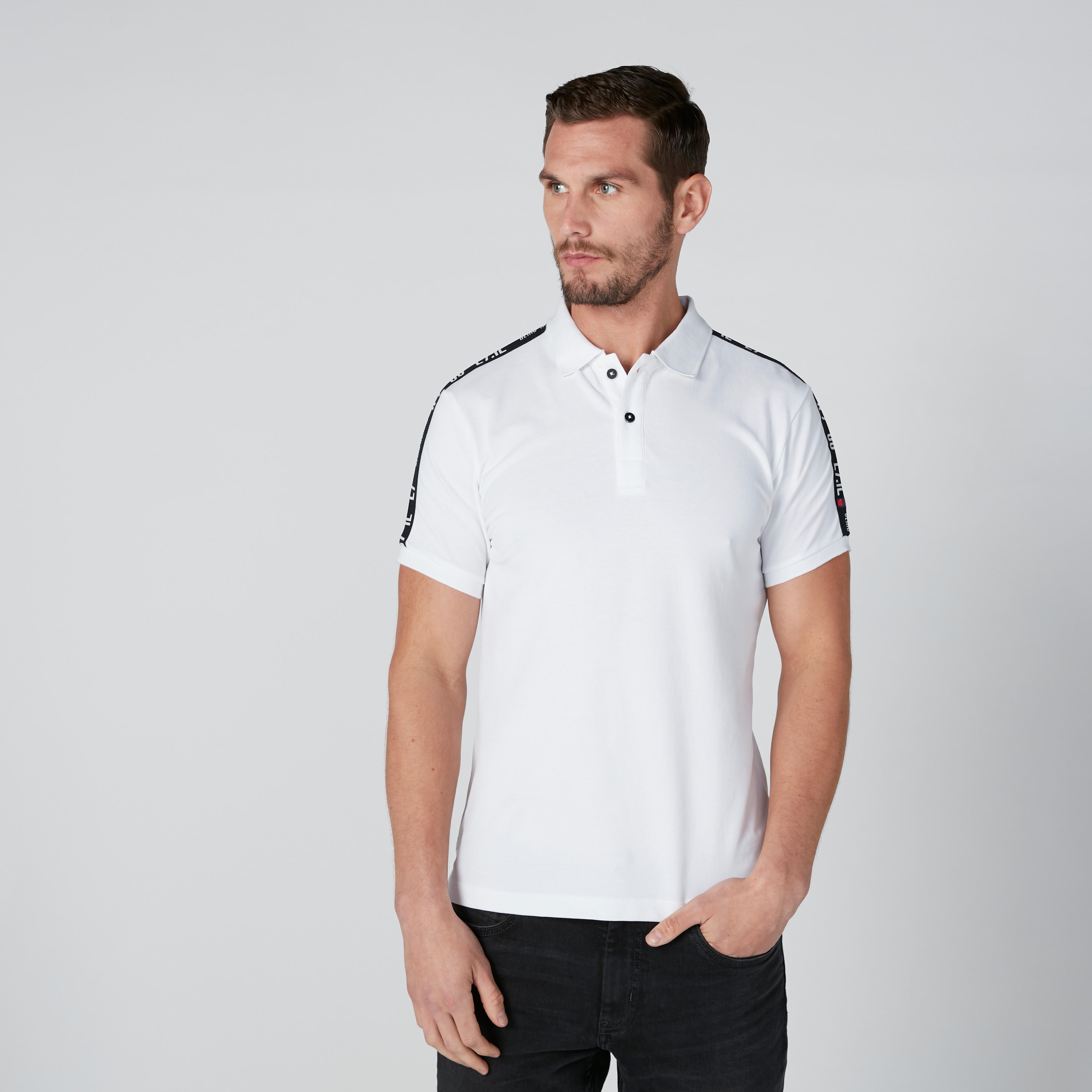 تيشيرت مستدام بولو بشريطة بيينج هيومان-men-clothing-tshirtsandpolos-polos-image-8