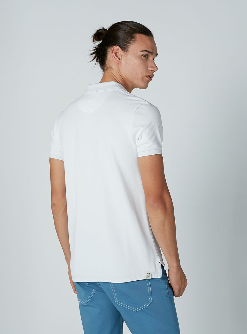 تيشيرت سادة بياقة بولو وأكمام قصيرة من بيينج هيومان-men-clothing-tshirtsandpolos-polos-image-4