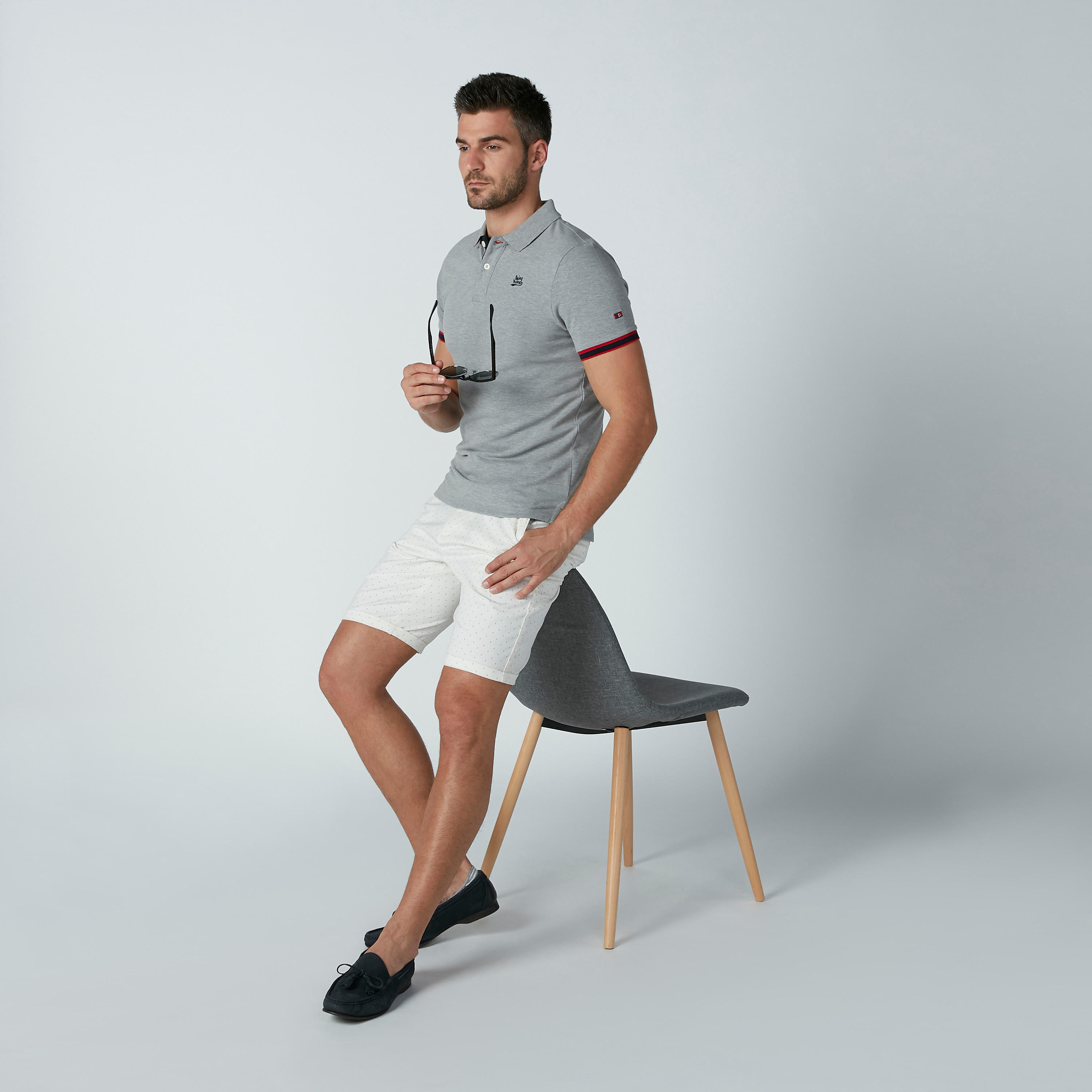 Being Human Plain T-shirt with Short Sleeves and Polo Neck-men-clothing-tshirtsandpolos-polos-image-2