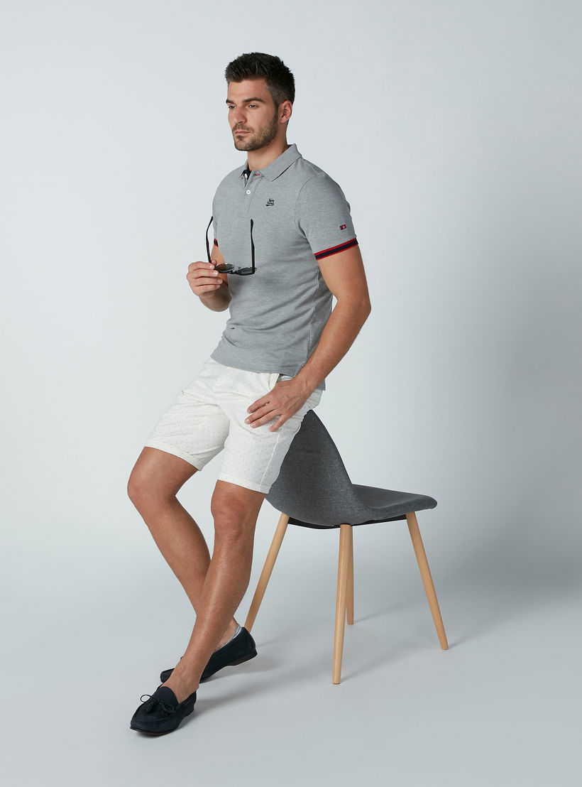 Being Human Plain T-shirt with Short Sleeves and Polo Neck-men-clothing-tshirtsandpolos-polos-image-2