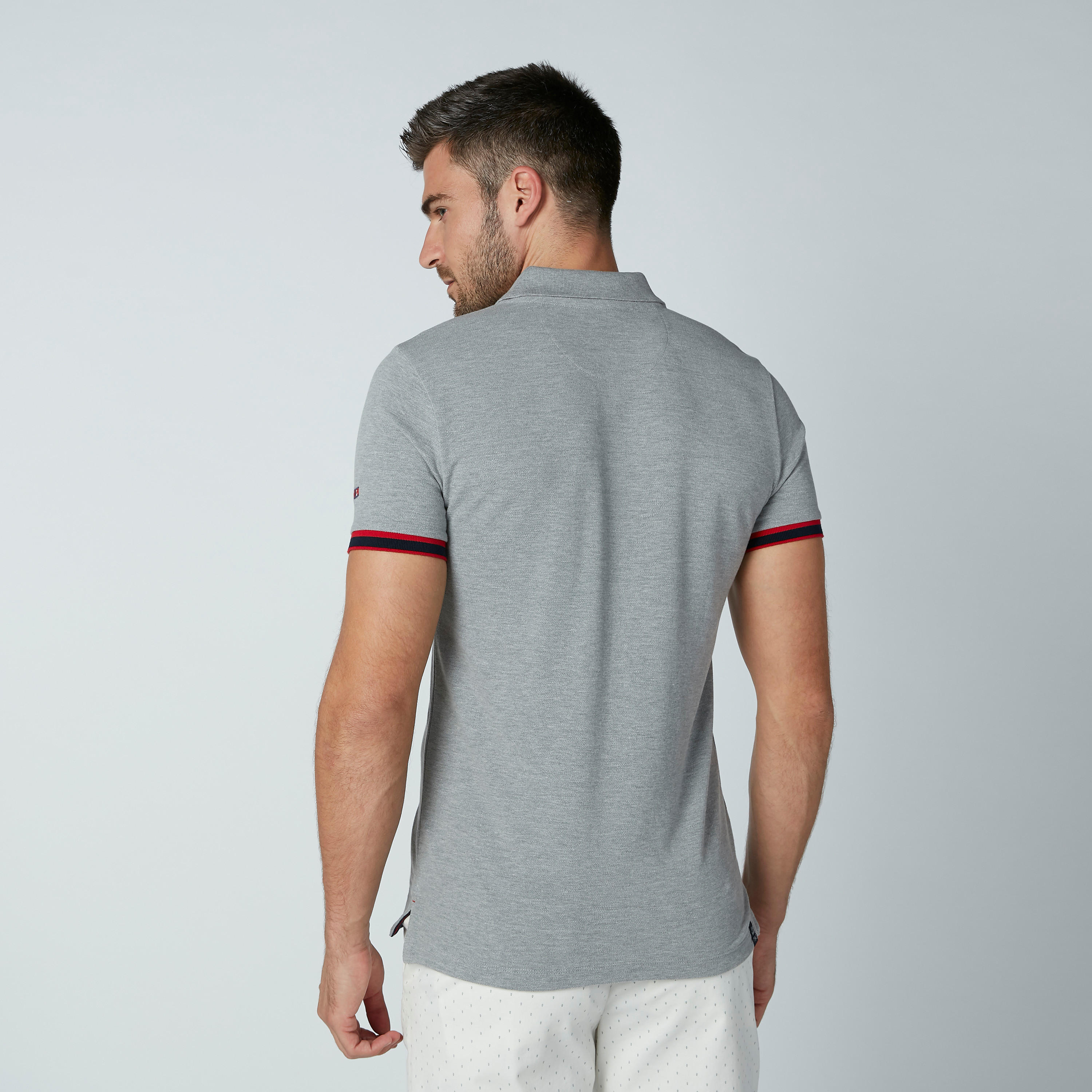 Being Human Plain T-shirt with Short Sleeves and Polo Neck-men-clothing-tshirtsandpolos-polos-image-4