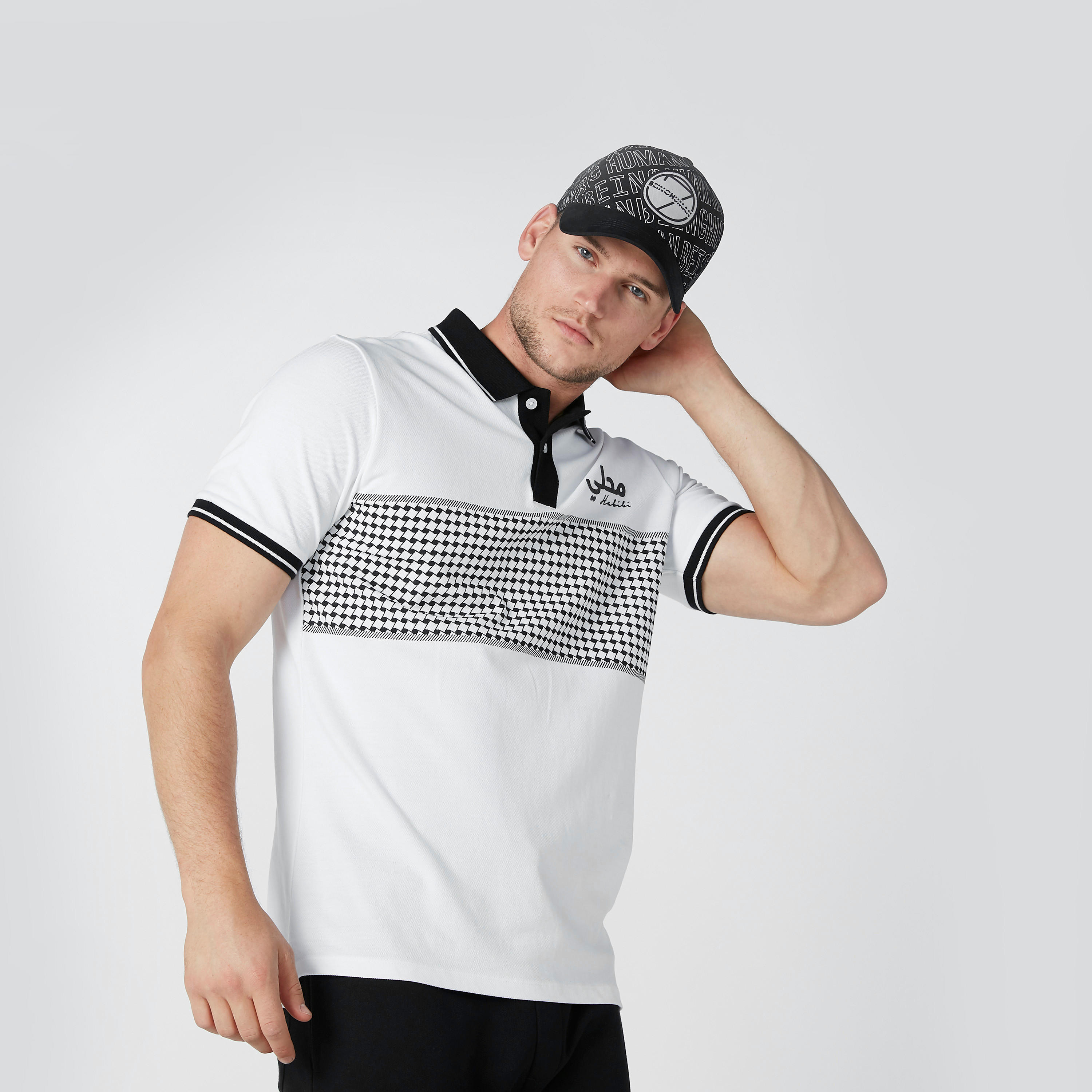 Being Human Printed Cap with Embroidery and Tuck-In Closure-men-caps-image-2