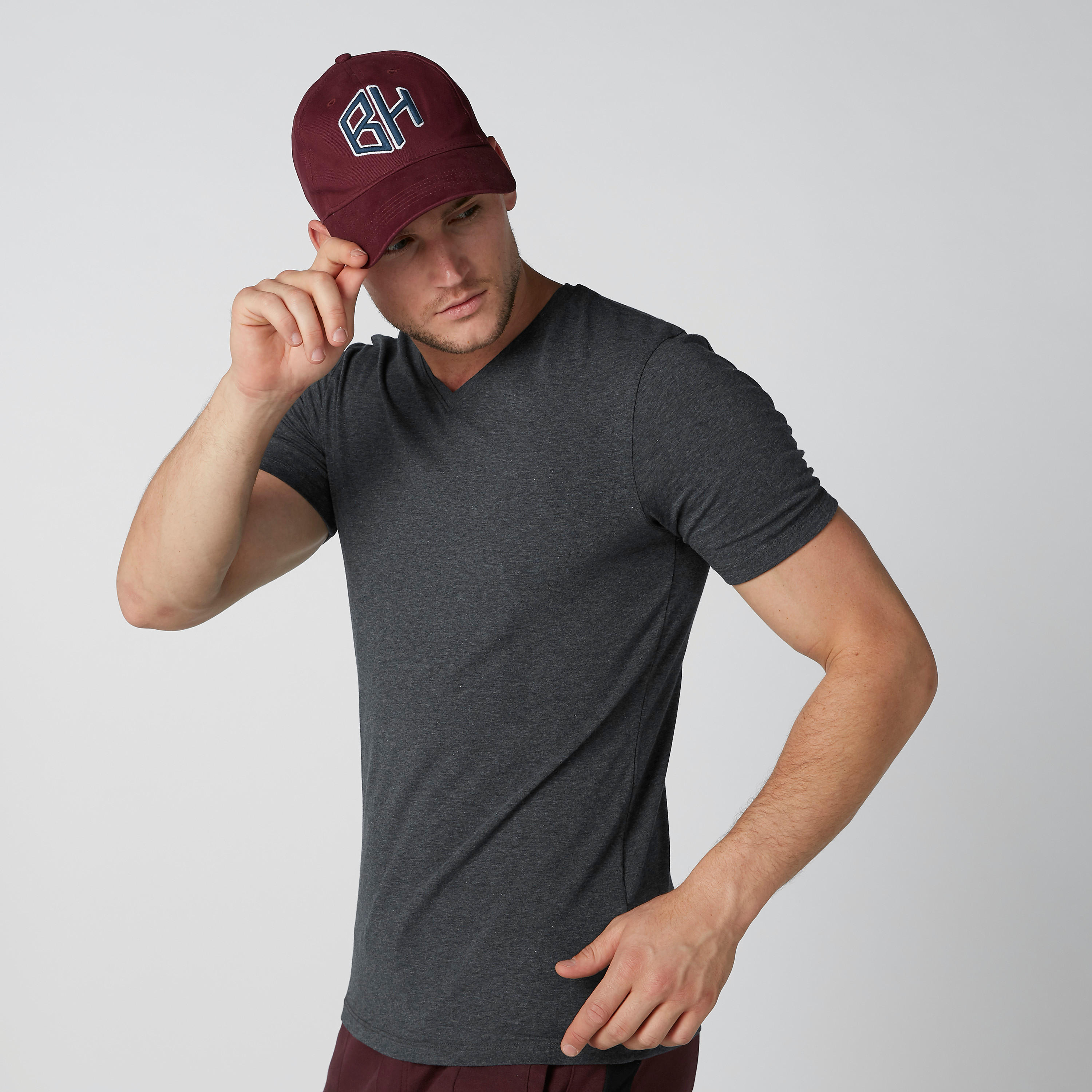 قبعة كاب بثنية إغلاق وتطريز بيينج هيومان-men-caps-image-2