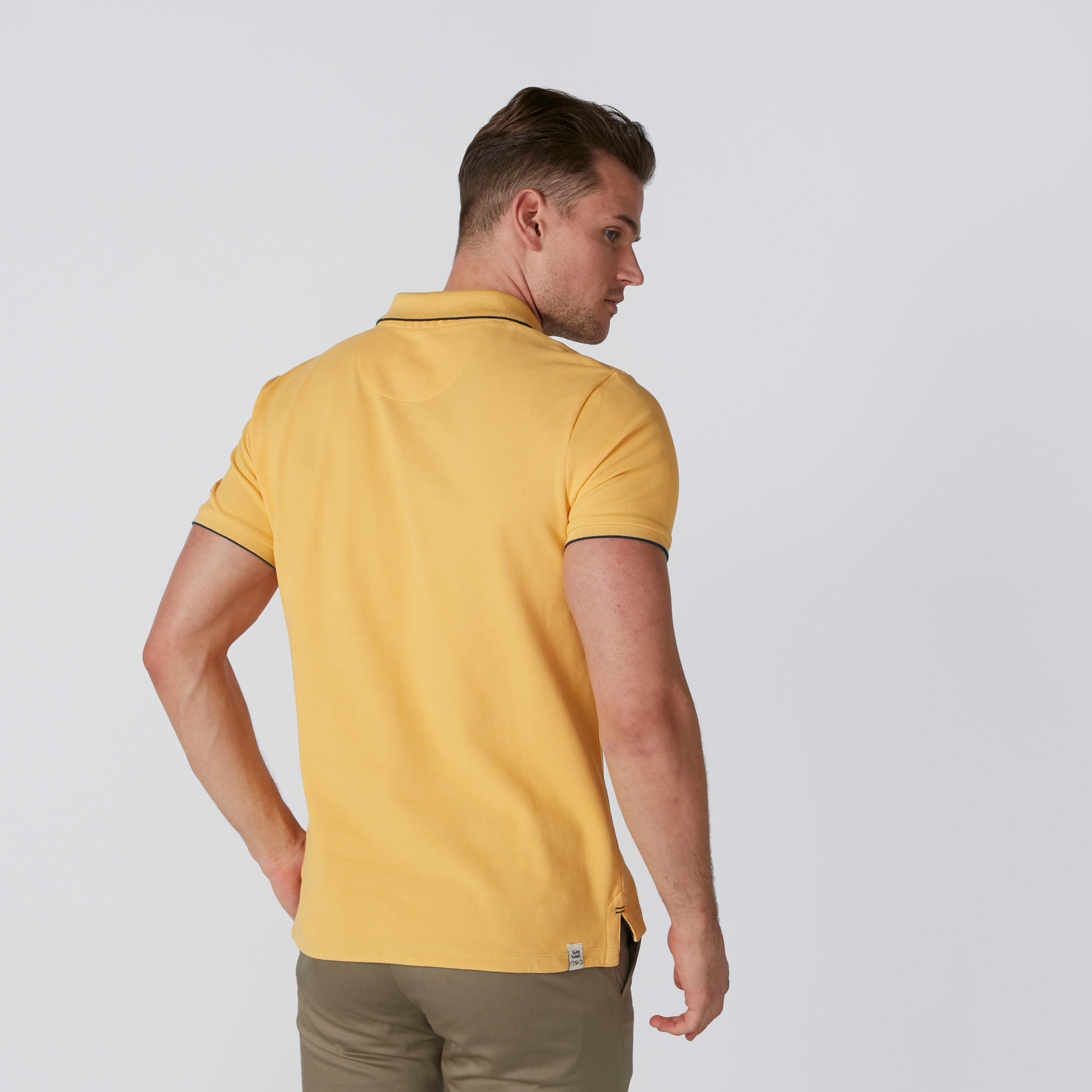 تيشيرت بياقة بولو وأكمام قصيرة من بيينج هيومان-men-clothing-tshirtsandpolos-polos-image-2