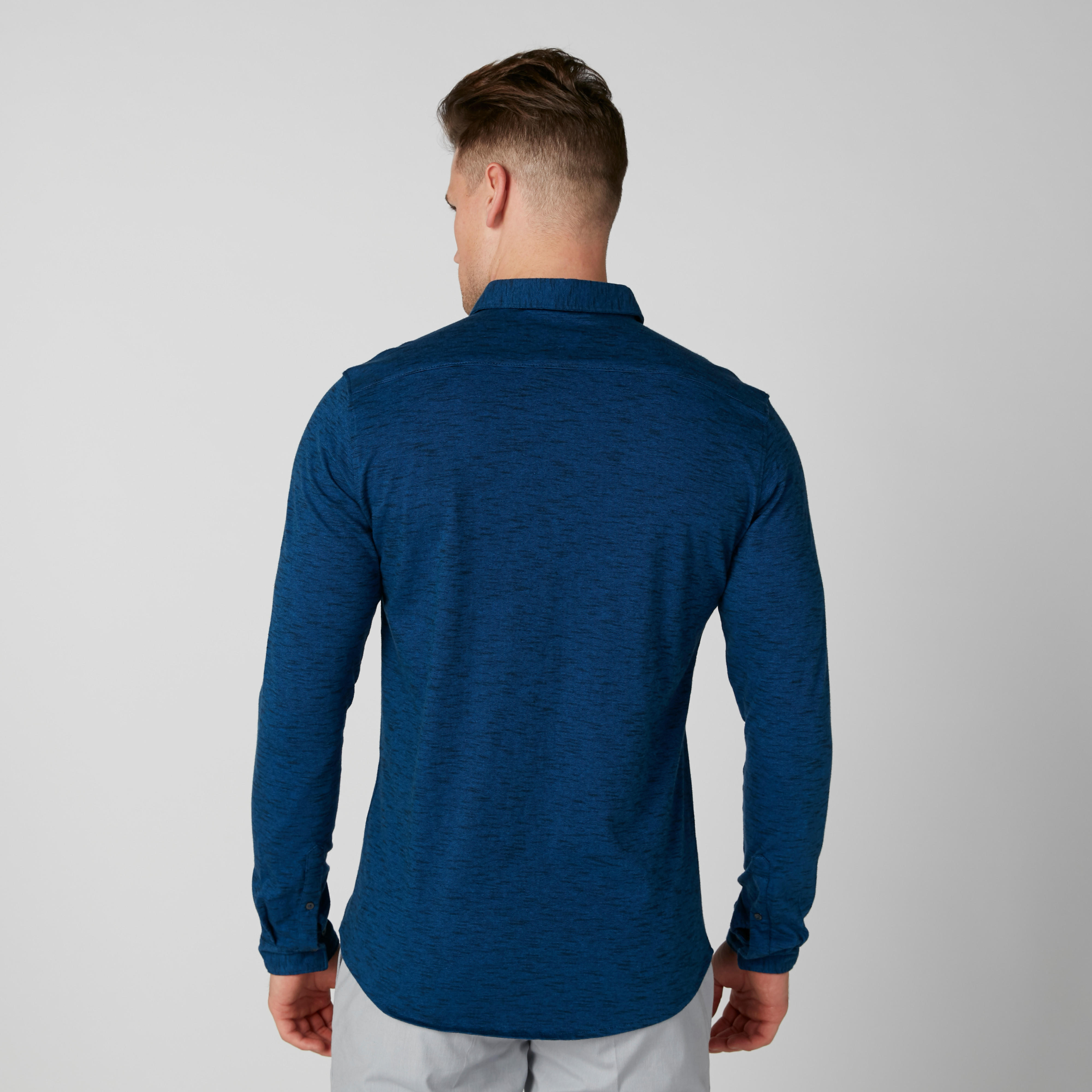 Being Human Textured Shirt with Long Sleeves and Complete Placket-men-clothing-shirts-image-2