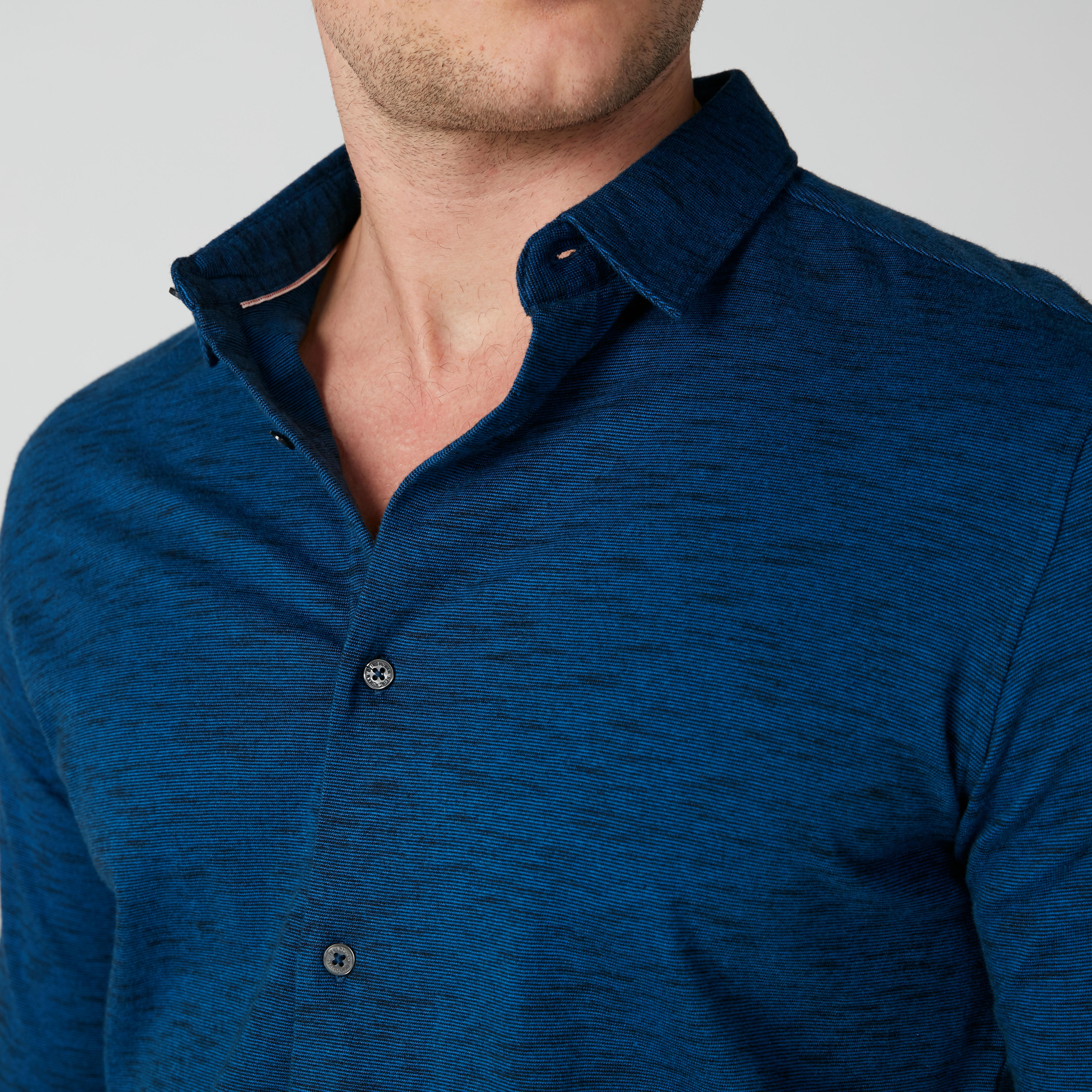Being Human Textured Shirt with Long Sleeves and Complete Placket-men-clothing-shirts-image-3