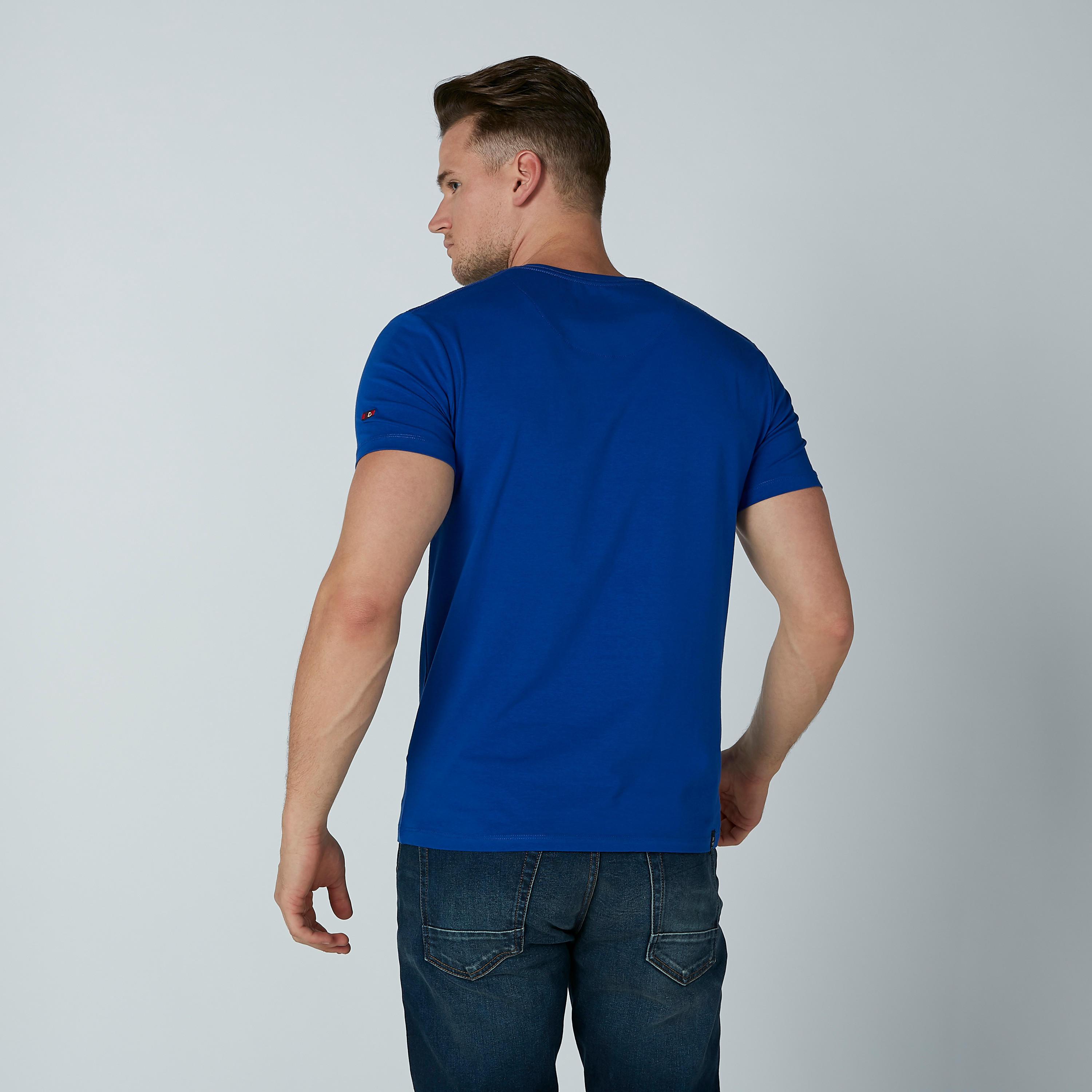 Being Human Plain T-shirt with V-neck-men-clothing-tshirtsandpolos-tshirts-image-4