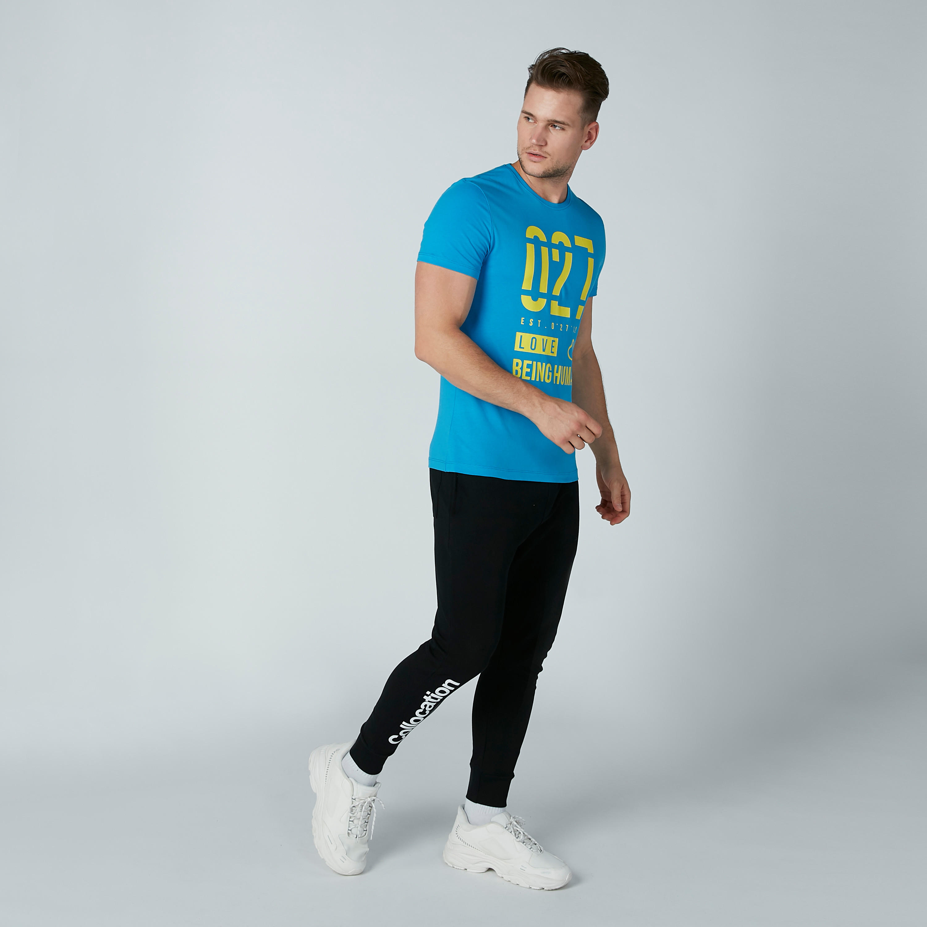 تيشيرت بأكمام قصيرة وطبعات بيينج هيومان-men-clothing-tshirtsandpolos-tshirts-image-1