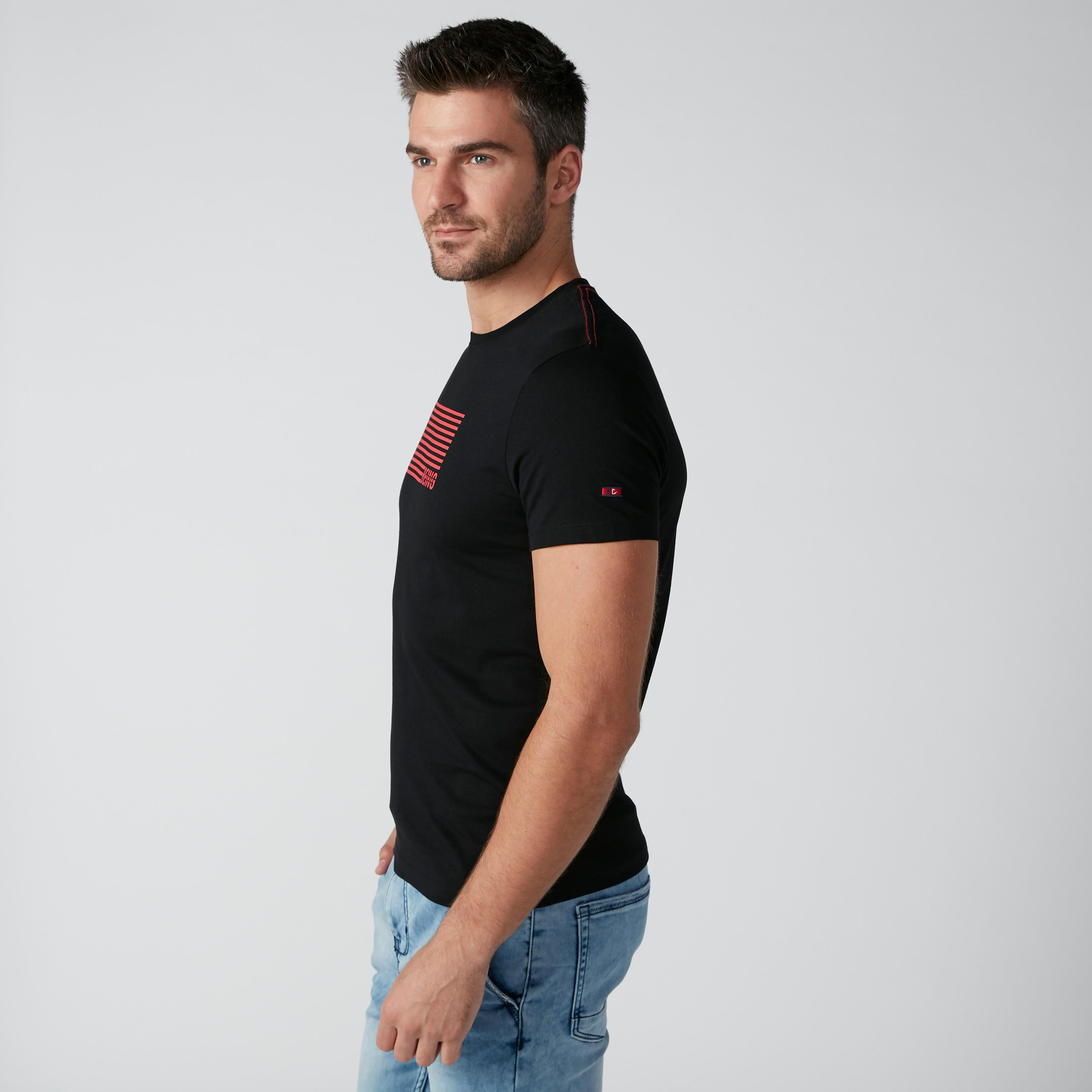 تيشيرت بأكمام قصيرة وطبعات بيينج هيومان-men-clothing-tshirtsandpolos-tshirts-image-4
