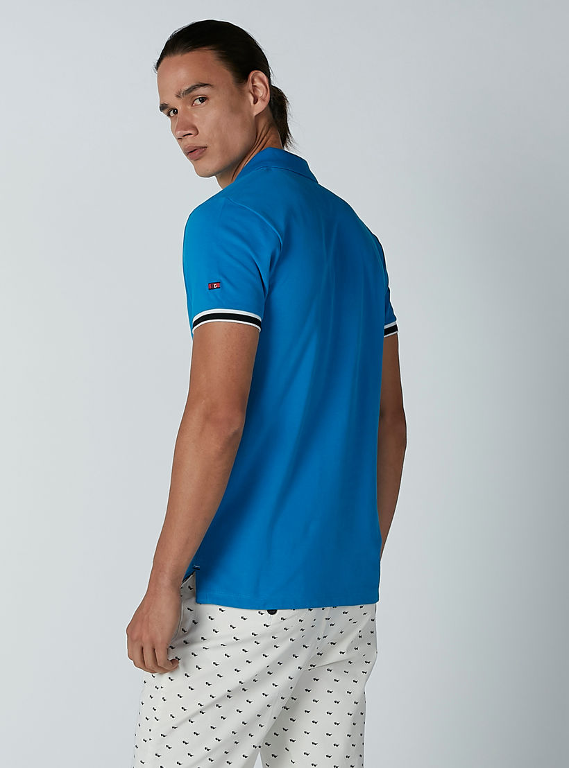 تيشيرت سادة بياقة بولو وأكمام قصيرة من بيينج هيومان-men-clothing-tshirtsandpolos-polos-image-4