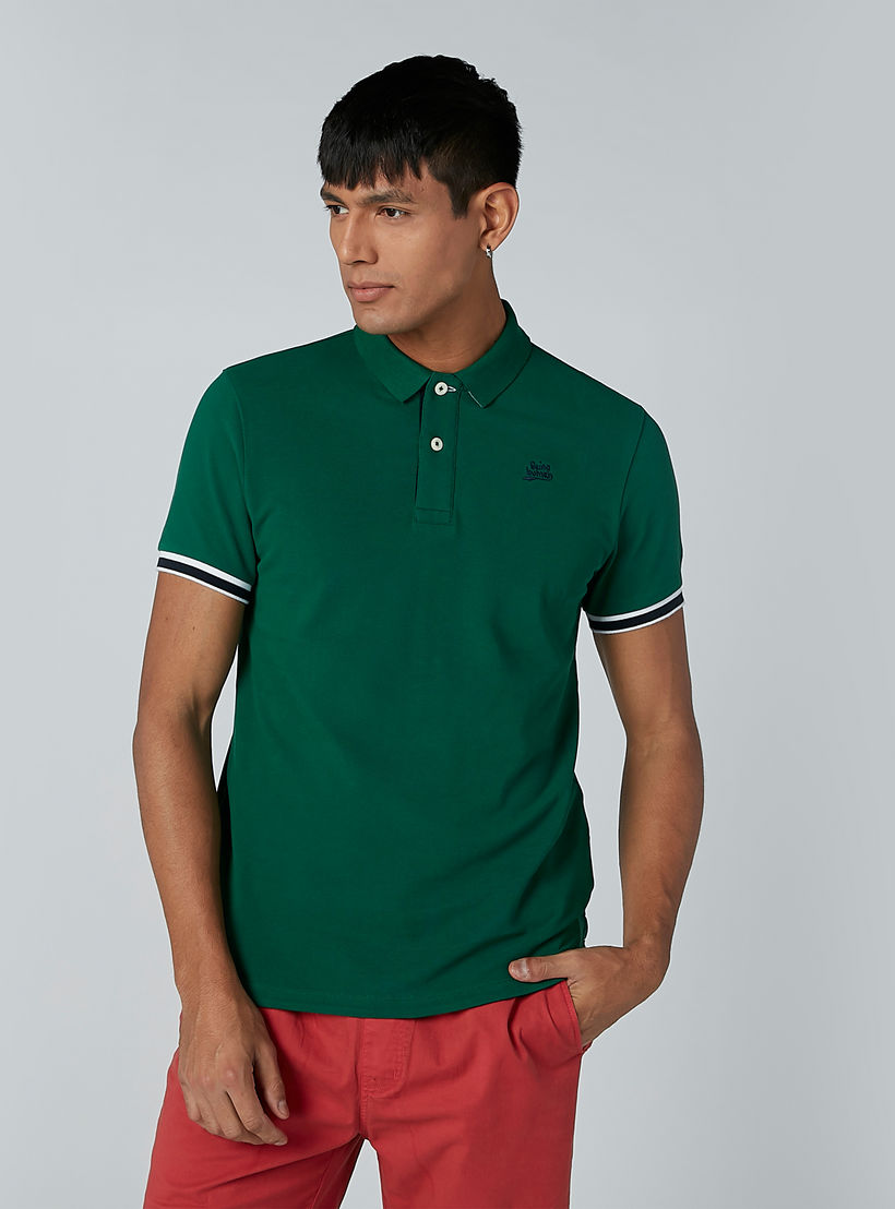 تيشيرت بياقة بولو وأكمام قصيرة بيينج هيومان-men-clothing-tshirtsandpolos-polos-image-2