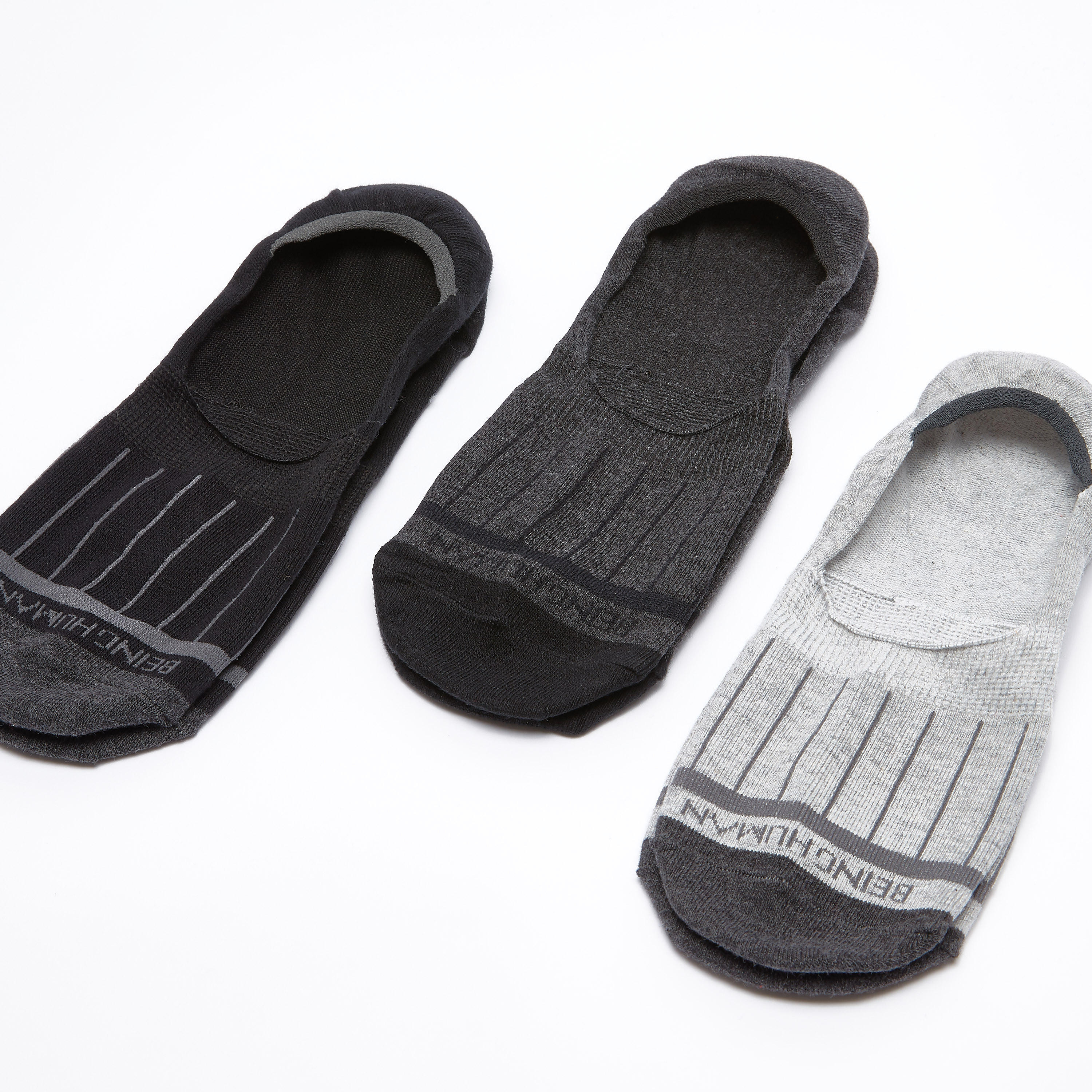 جوارب غير مرئية مقلّمة من بيينج هيومان - طقم من 3 أزواج-men-socks-image-1