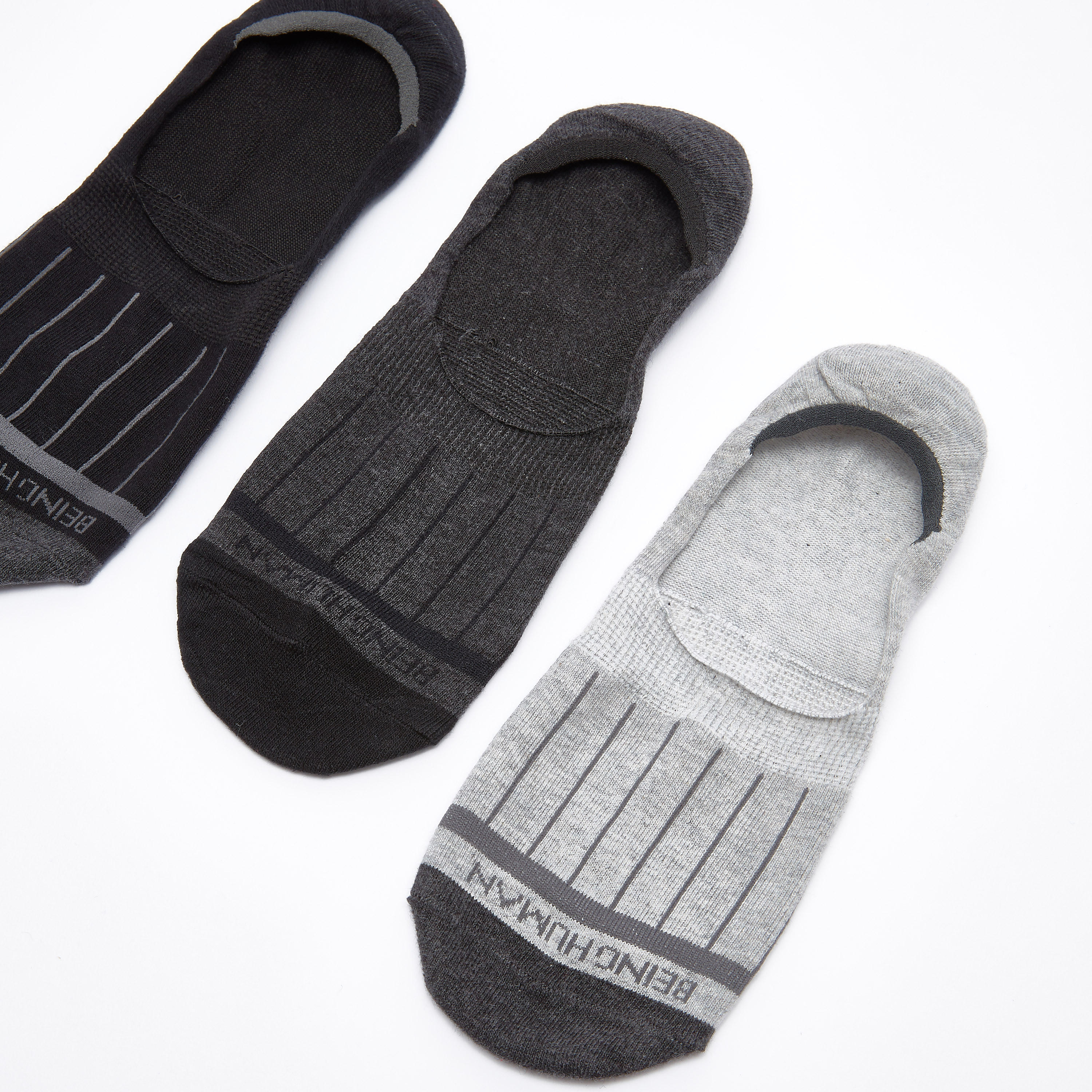 جوارب غير مرئية مقلّمة من بيينج هيومان - طقم من 3 أزواج-men-socks-image-2