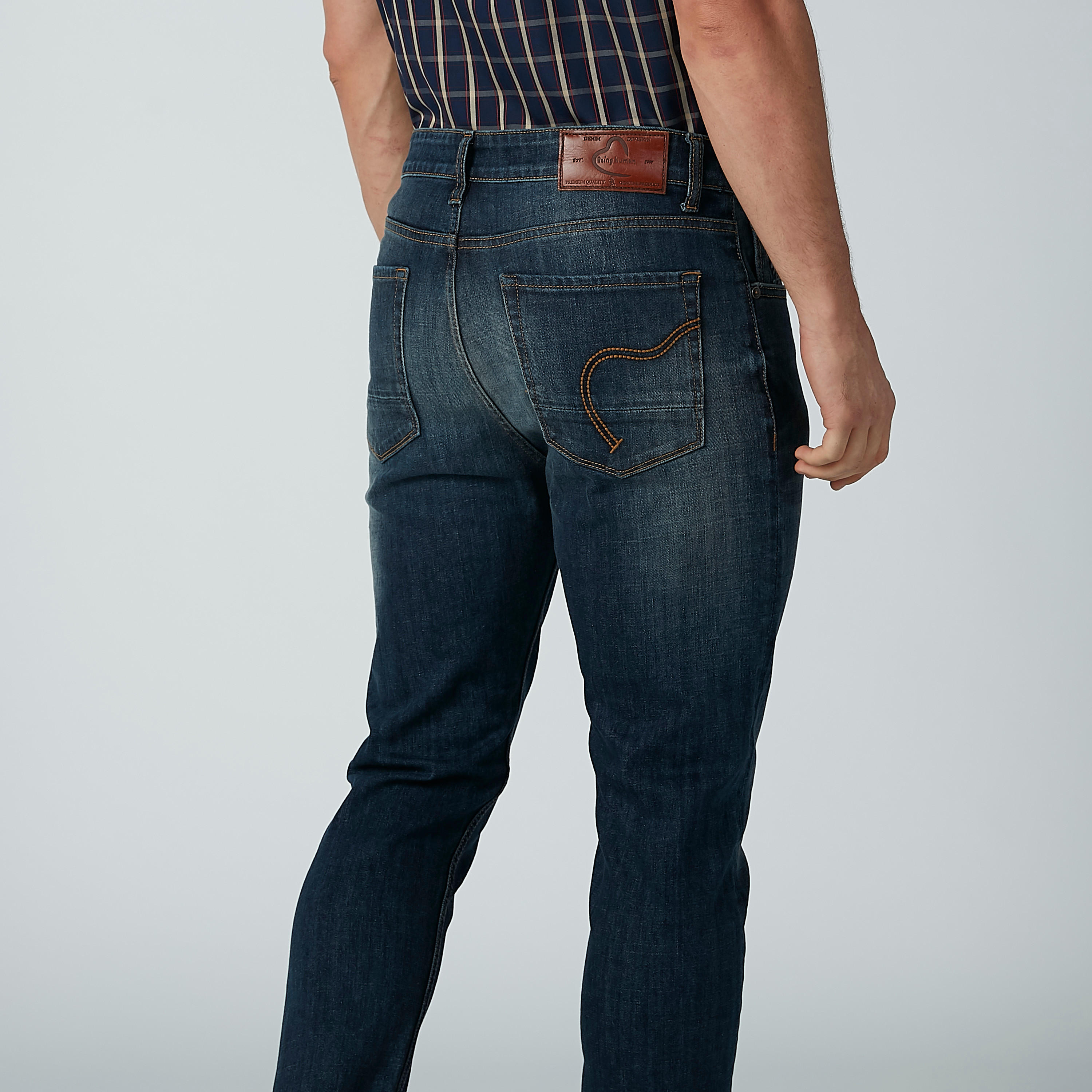 بنطال جينز سادة بجيوب من بيينج هيومان-men-clothing-bottoms-jeans-image-6
