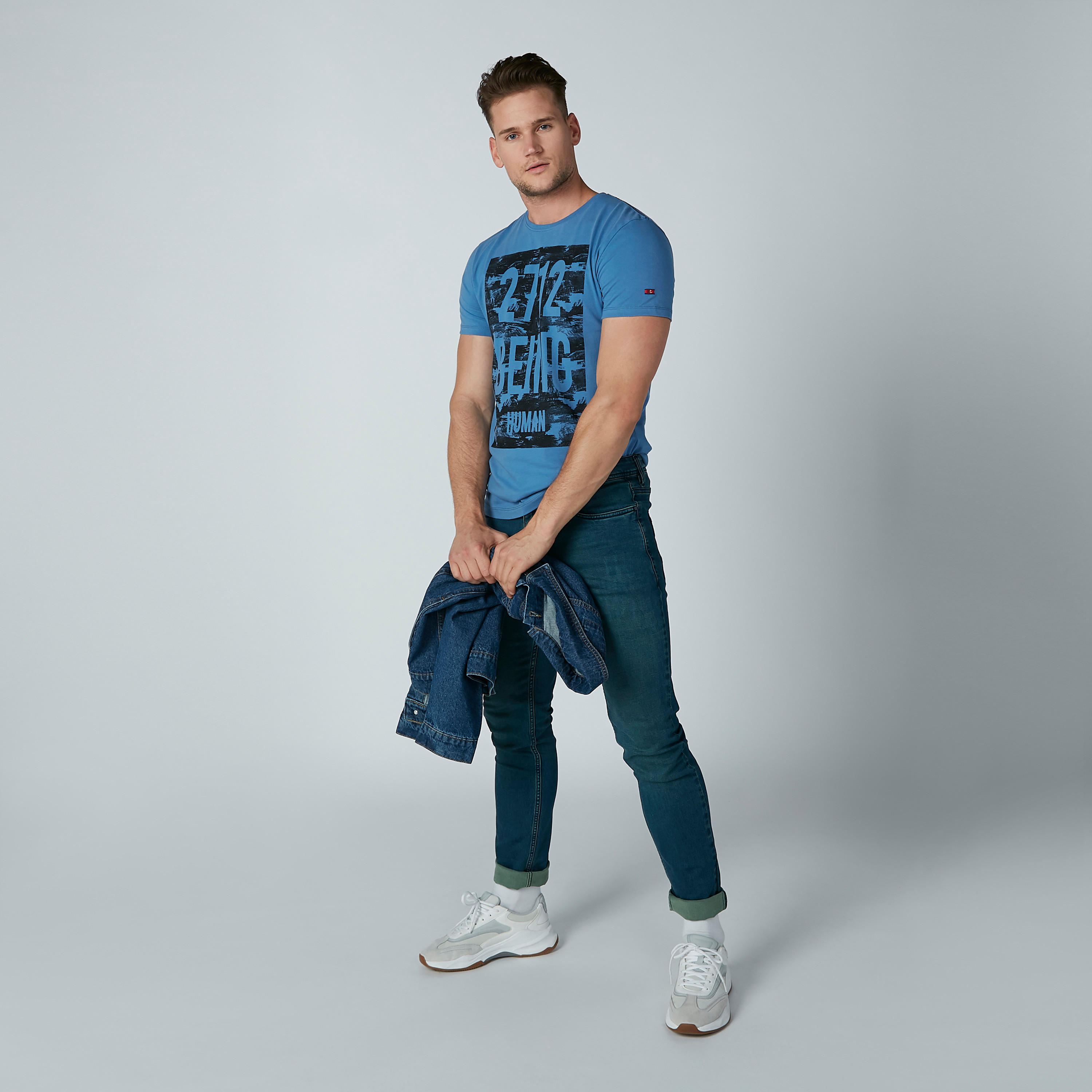 Being Human Printed T-shirt with Short Sleeves-men-clothing-tshirtsandpolos-tshirts-image-2
