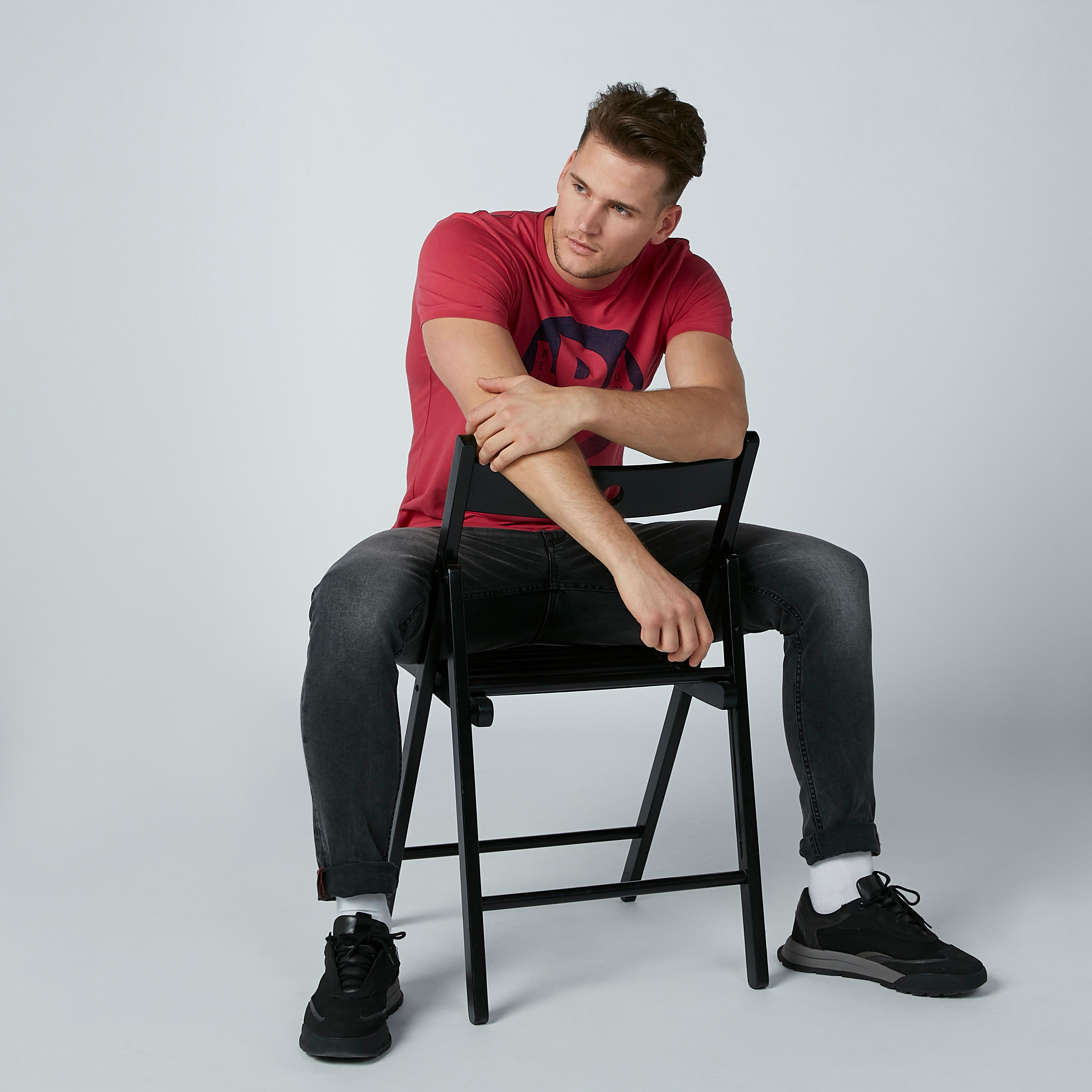 تيشيرت بأكمام قصيرة وطبعات بيينج هيومان-men-clothing-tshirtsandpolos-tshirts-image-3