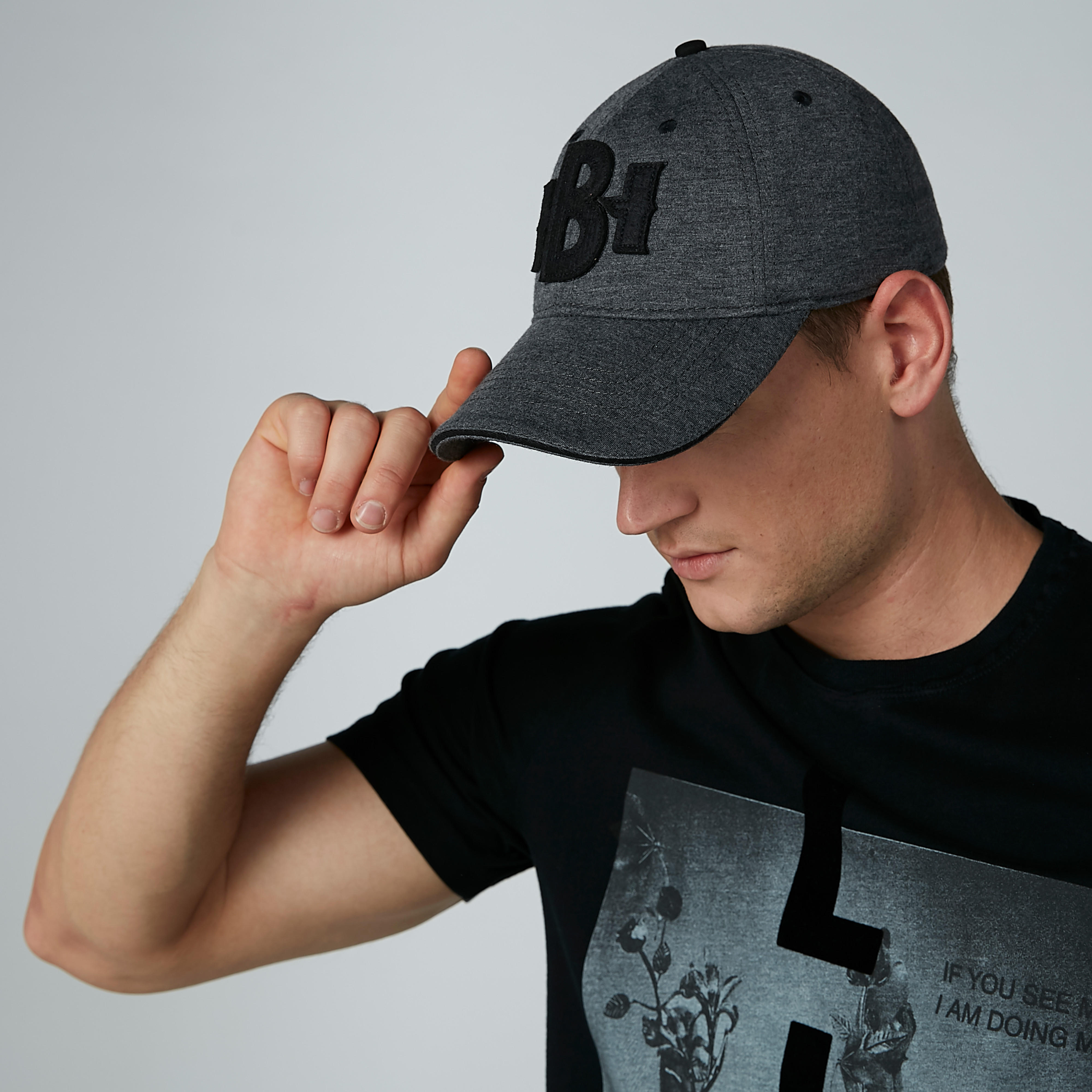 Being Human Textured Cap with Logo Detail-men-caps-image-2