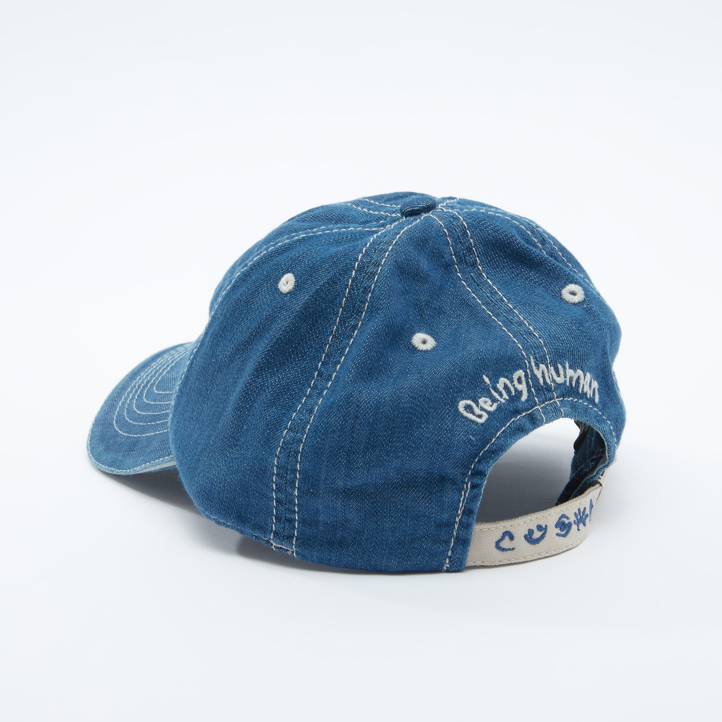 قبعة كاب مطرّزة بإبزيم إغلاق من بيينج هيومان-men-caps-image-4