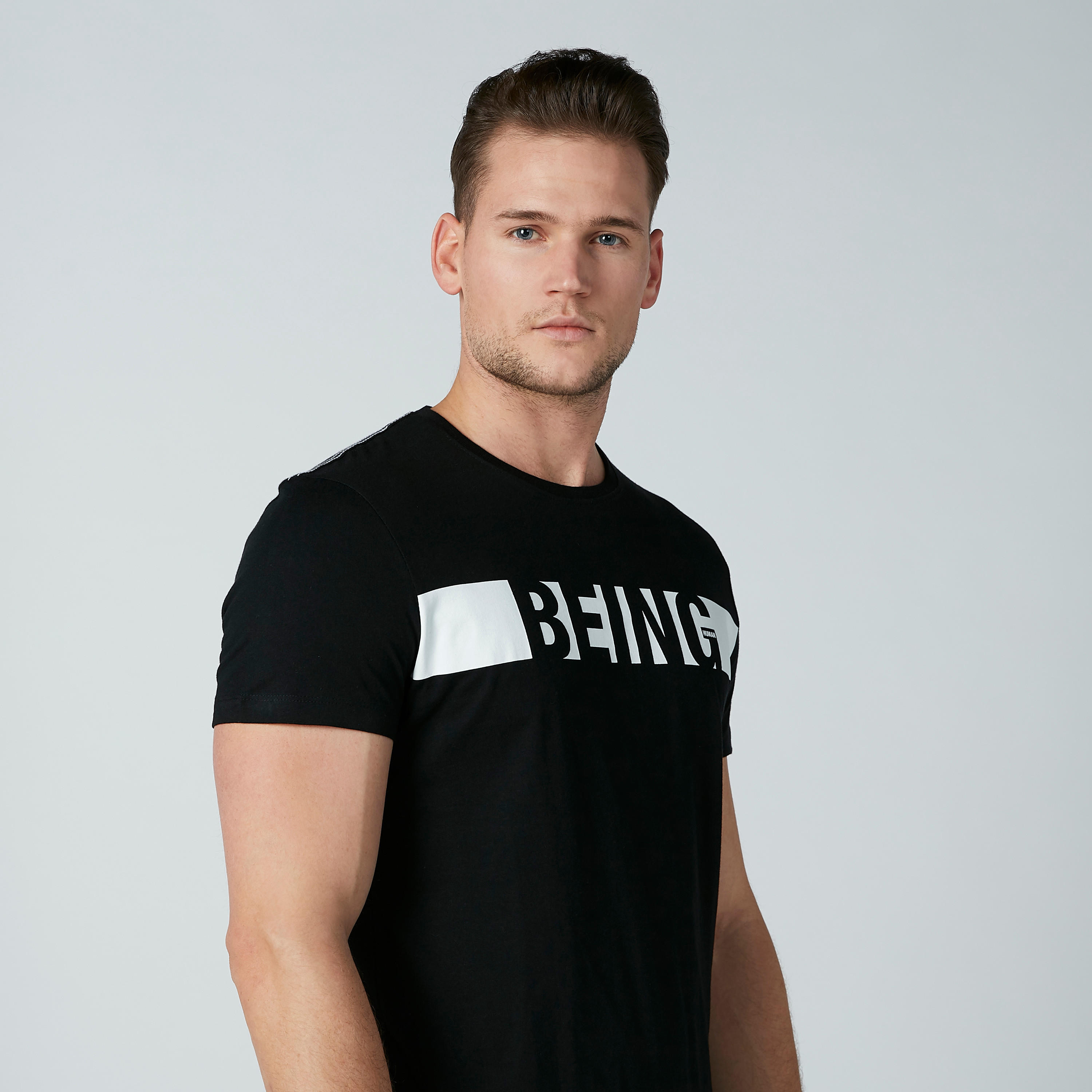 Being Human Printed Crew Neck T-shirt with Short Sleeves-men-clothing-tshirtsandpolos-tshirts-image-2