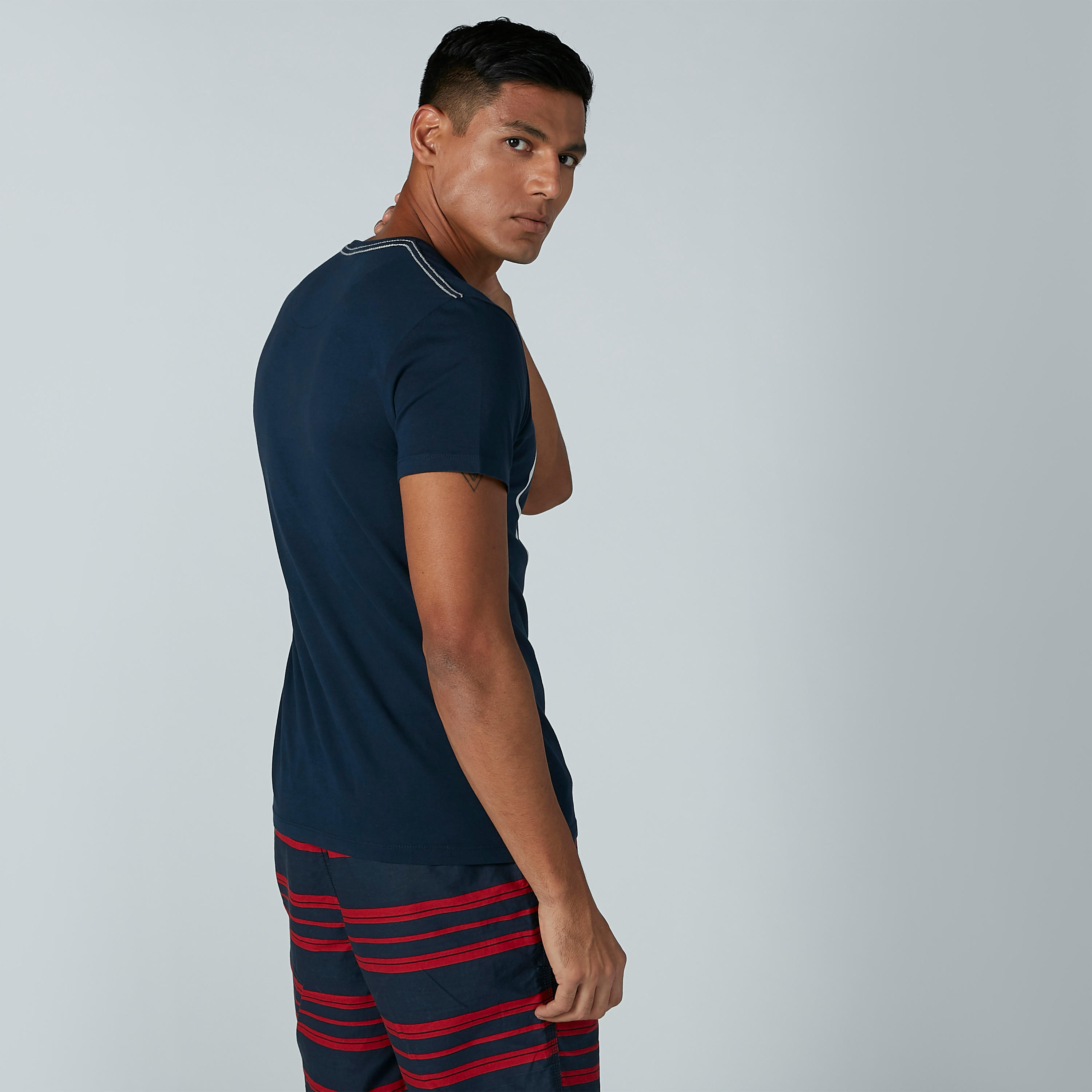 Being Human Printed Casual T-Shirt with Round Neck and Short Sleeves-men-clothing-tshirtsandpolos-tshirts-image-3