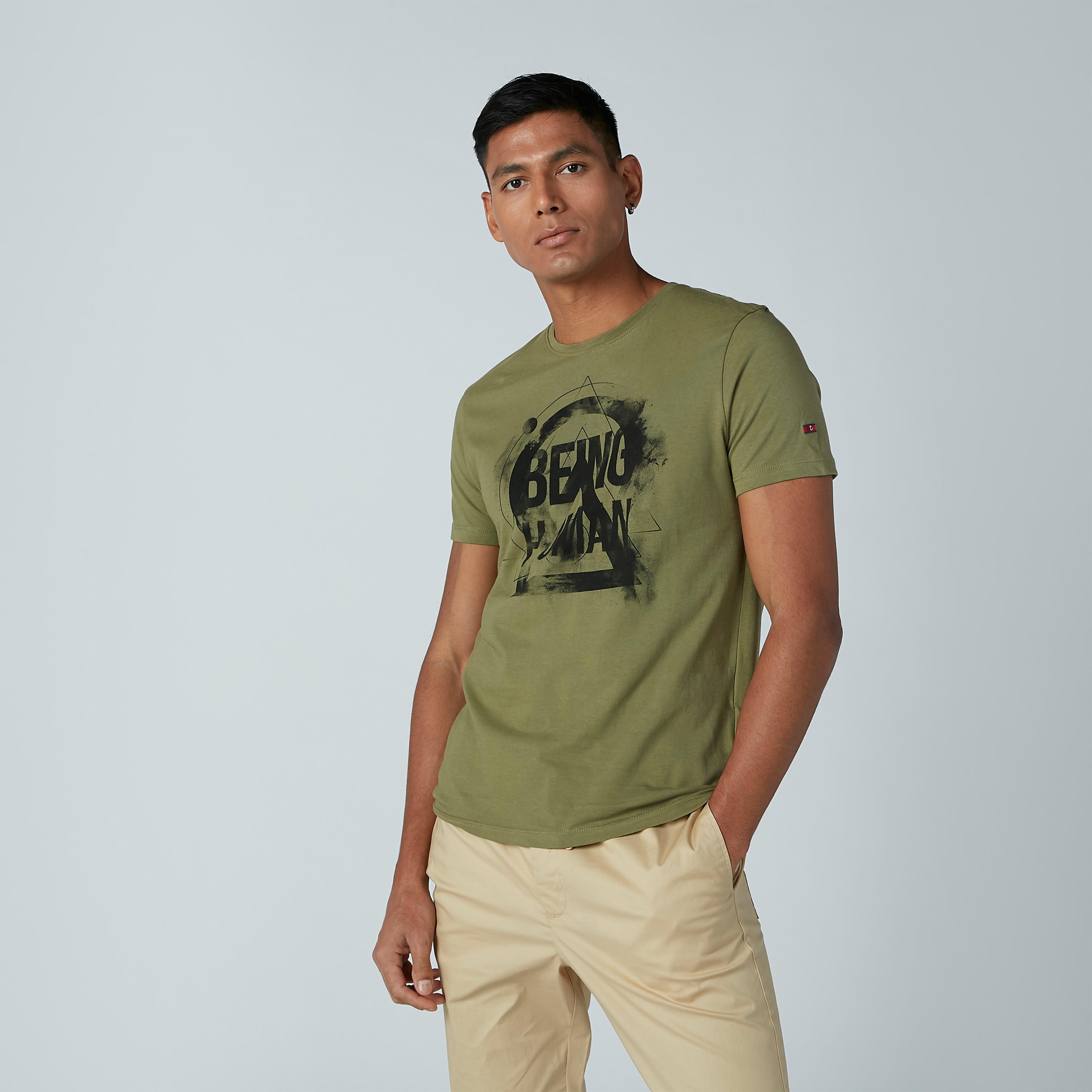 Being Human Printed T-Shirt with Round Neck and Short Sleeves-men-clothing-tshirtsandpolos-tshirts-image-2