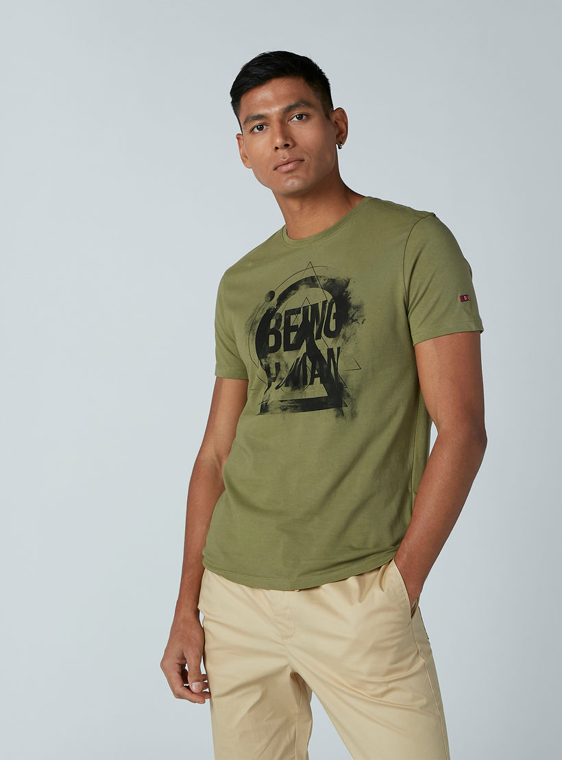 Being Human Printed T-Shirt with Round Neck and Short Sleeves-men-clothing-tshirtsandpolos-tshirts-image-2