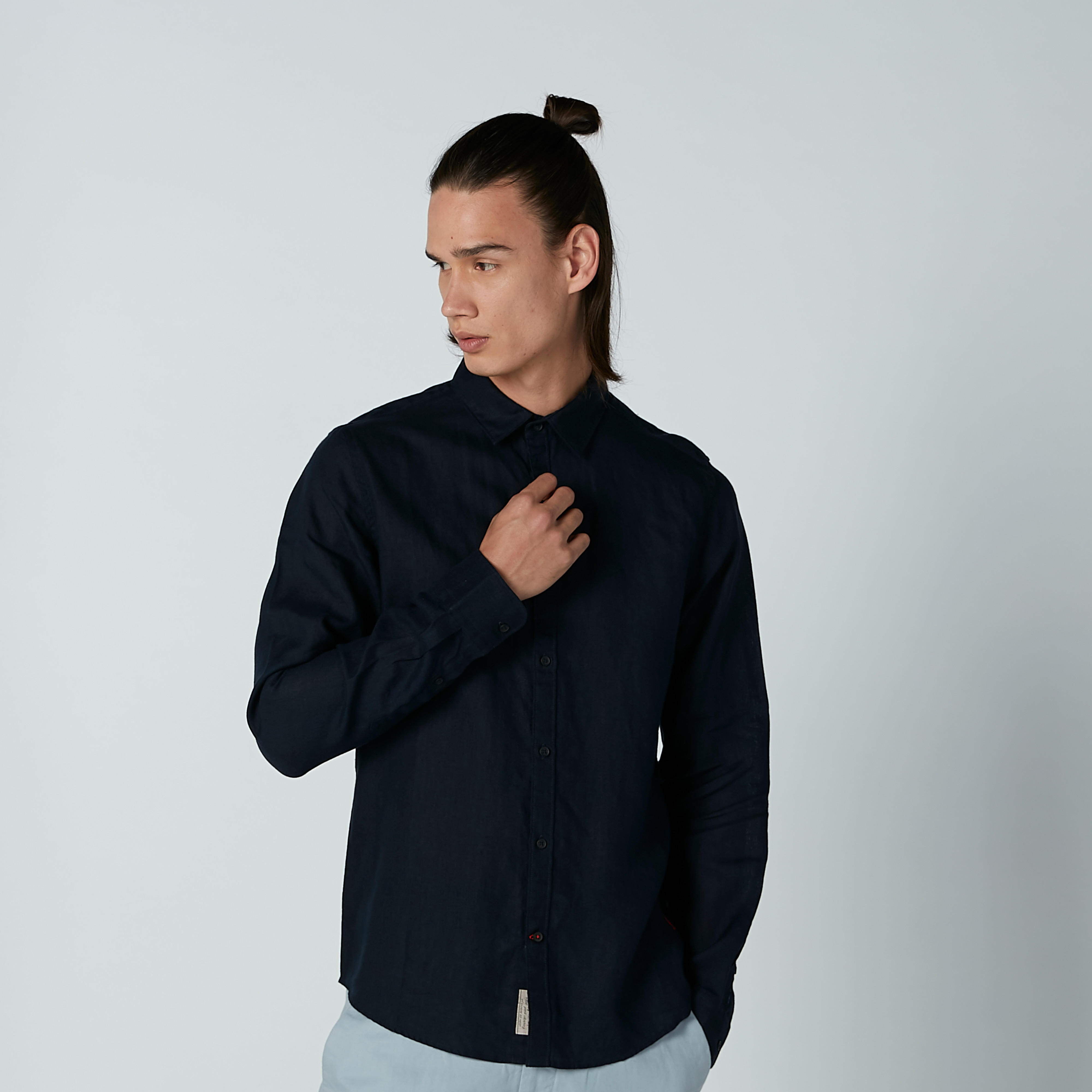 Being Human Solid Shirt with Long Sleeves-men-clothing-shirts-image-2