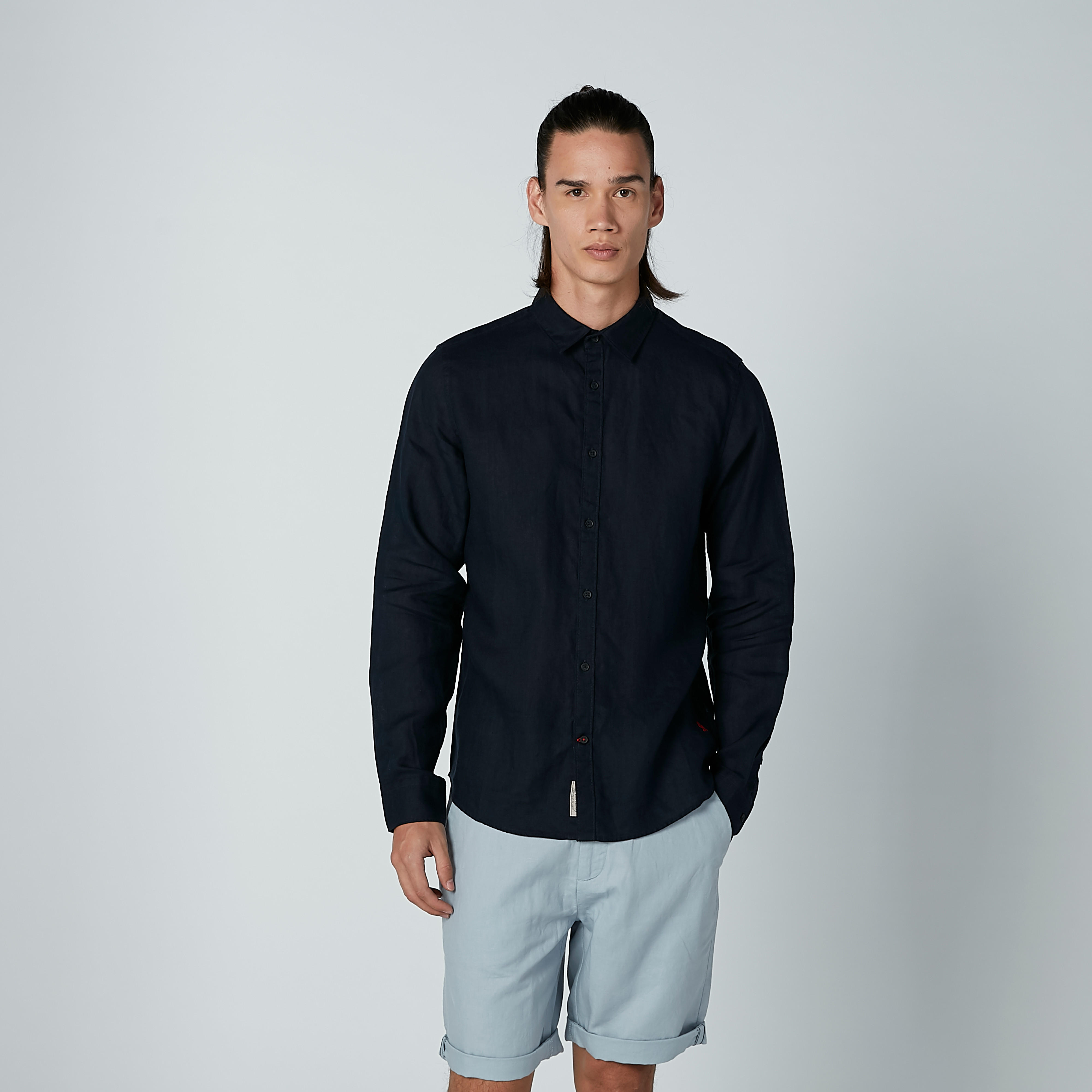 Being Human Solid Shirt with Long Sleeves-men-clothing-shirts-image-3